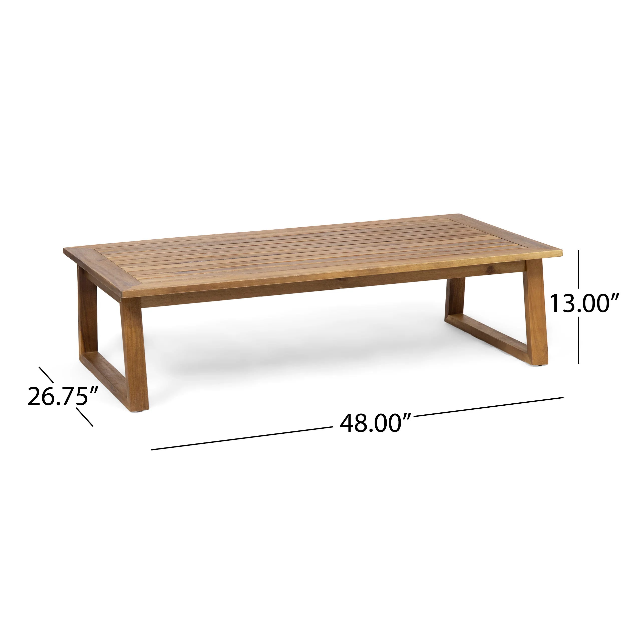 Marlee Outdoor Acacia Wood 4 Seater Chat Set with Coffee Table - furnishings