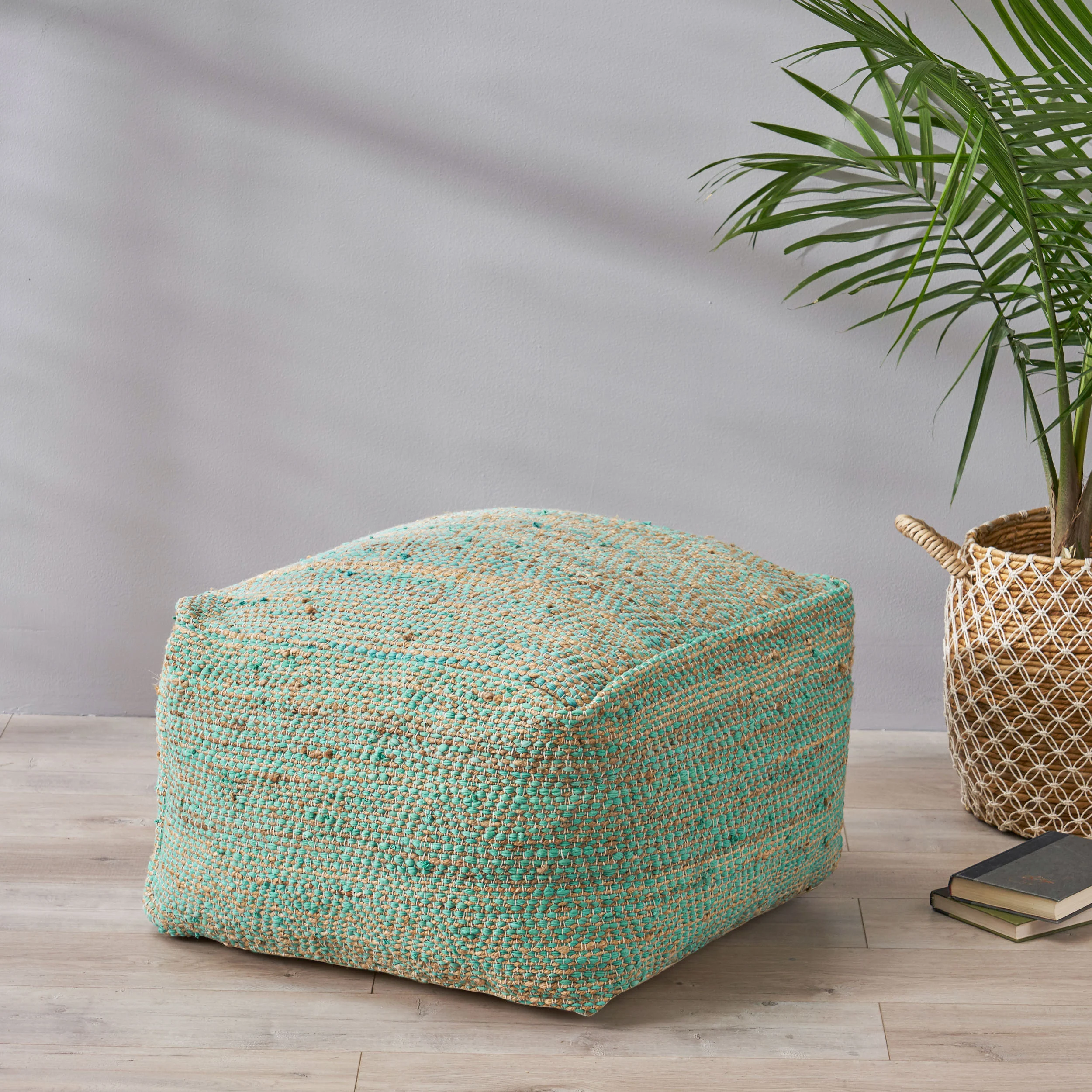 Grace Large Square Boho Style Pouf - furnishings