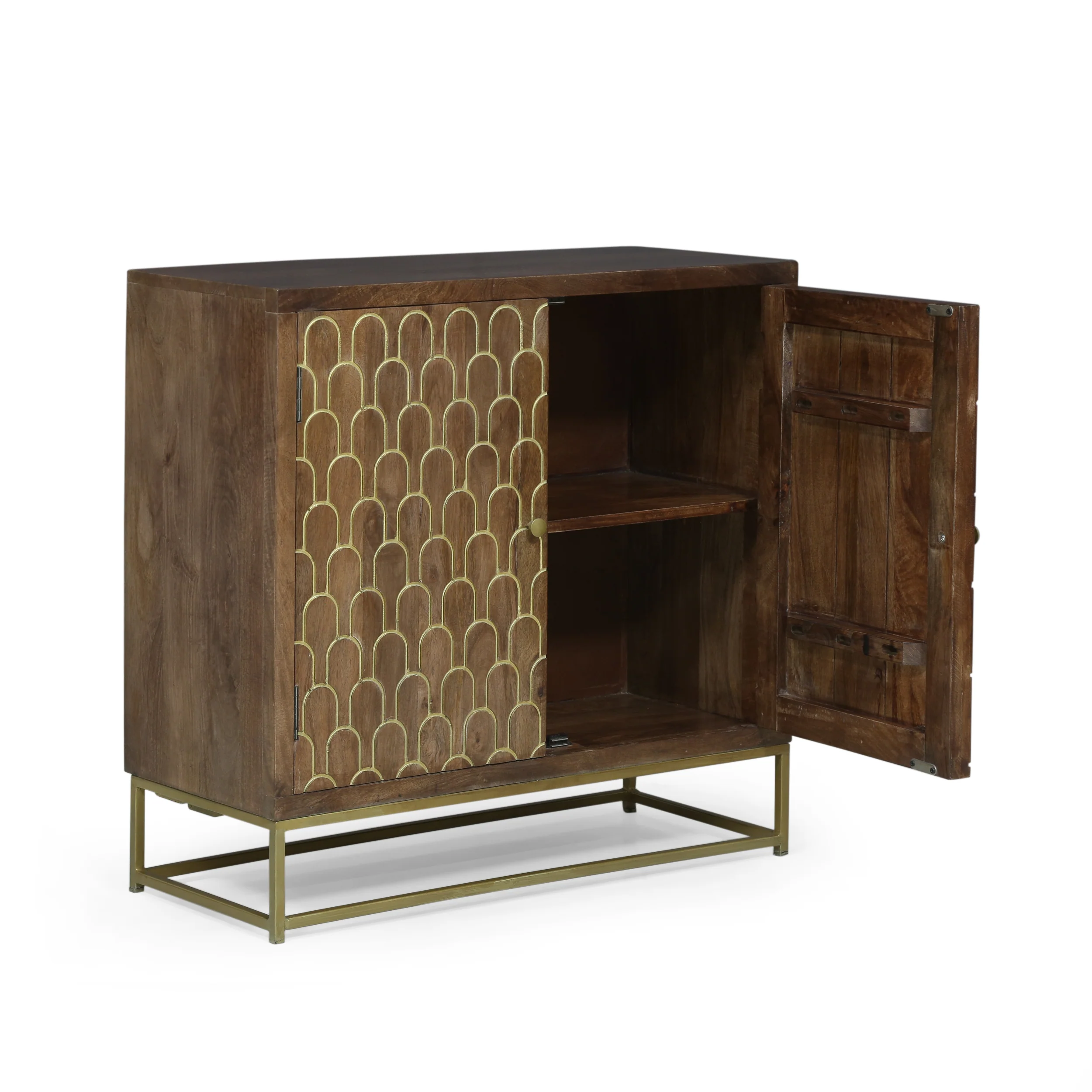 Javayah Contemporary Wooden 2 Door Cabinet - furnishings