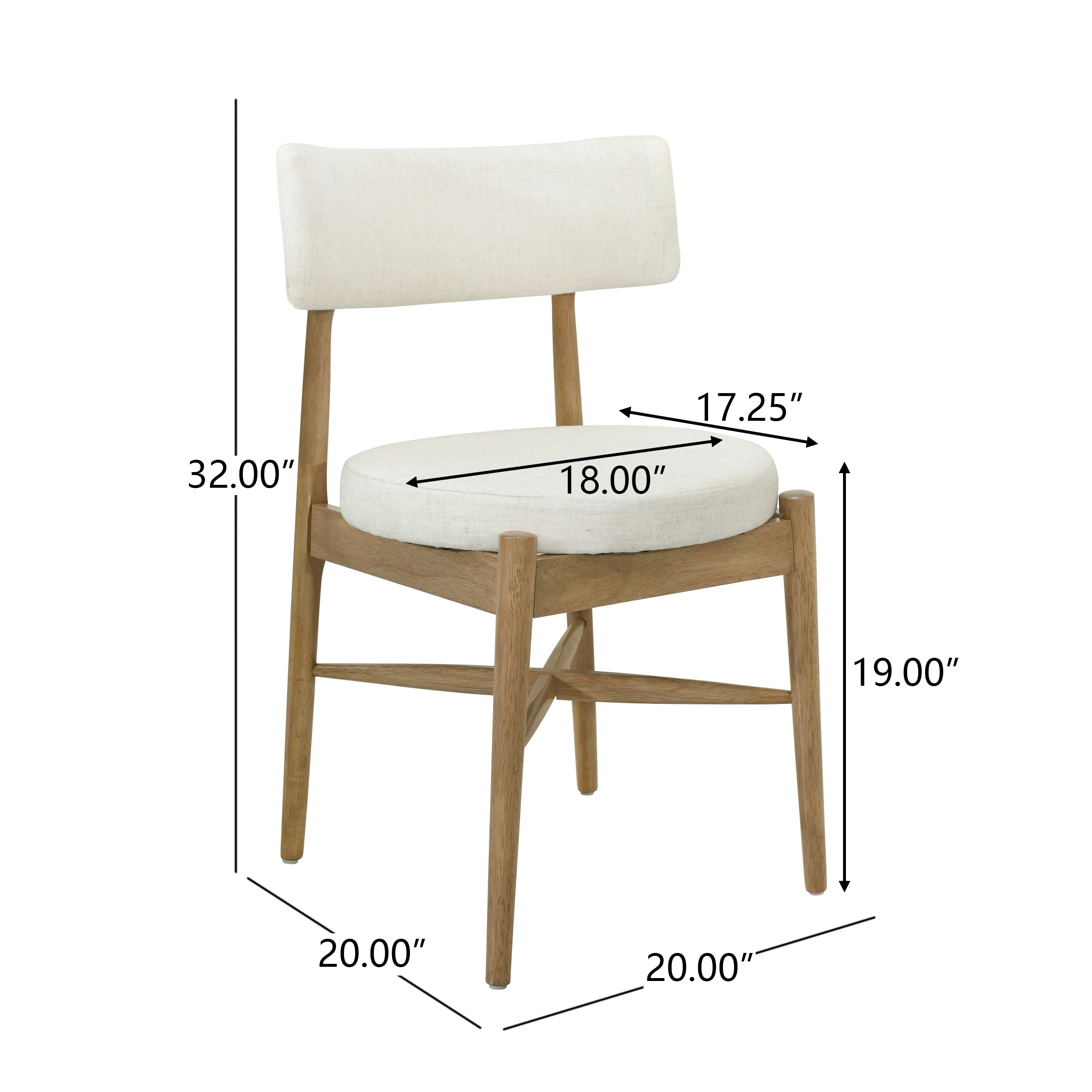 Celestee Modern Upholstered Dining Chairs, Set of 2 - furnishings