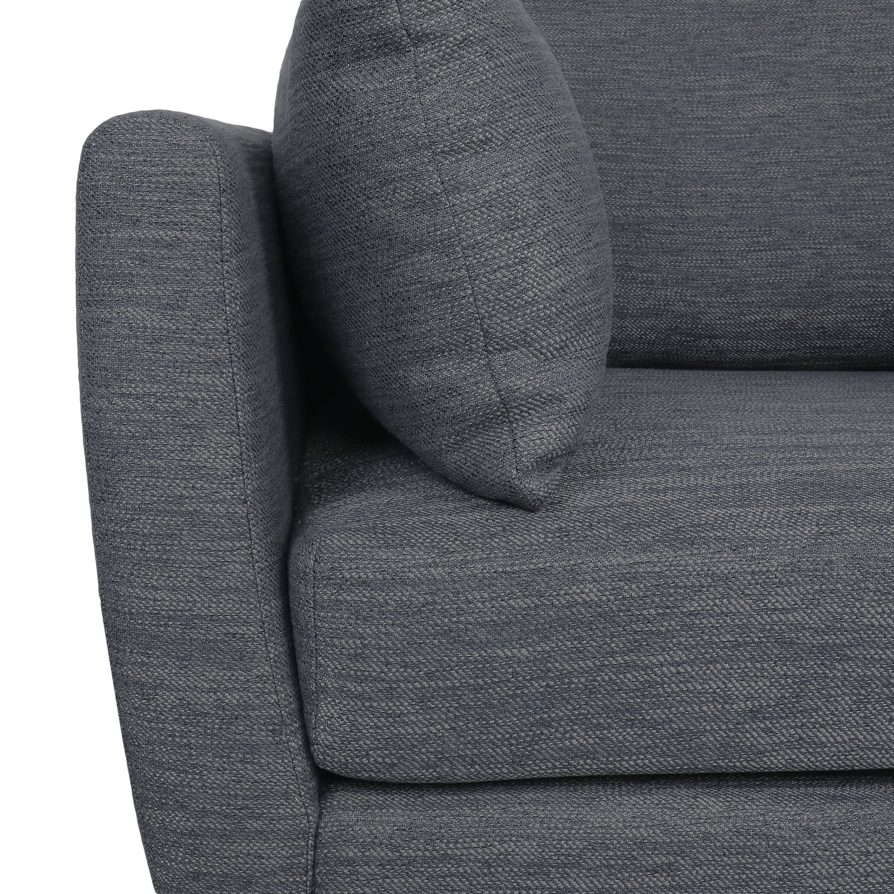 Viewland Contemporary Fabric Upholstered Club Chair with Accent Pillows - furnishings