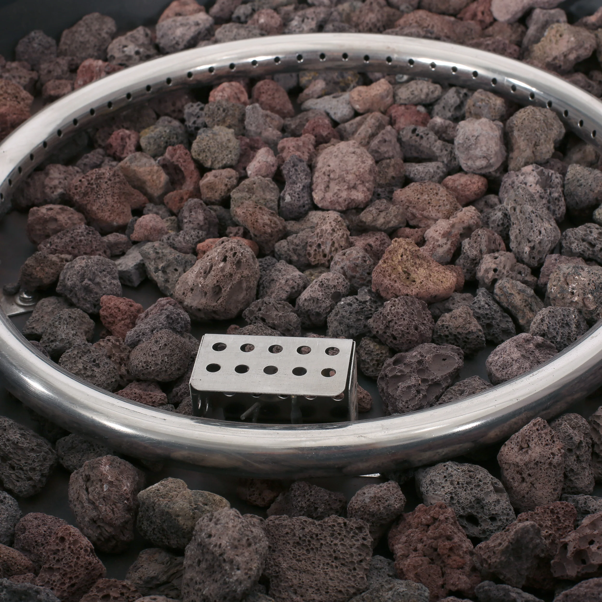 Hearth Outdoor 50,000 BTU Lightweight Concrete Circular Fire Pit (No Tank Holder) - furnishings