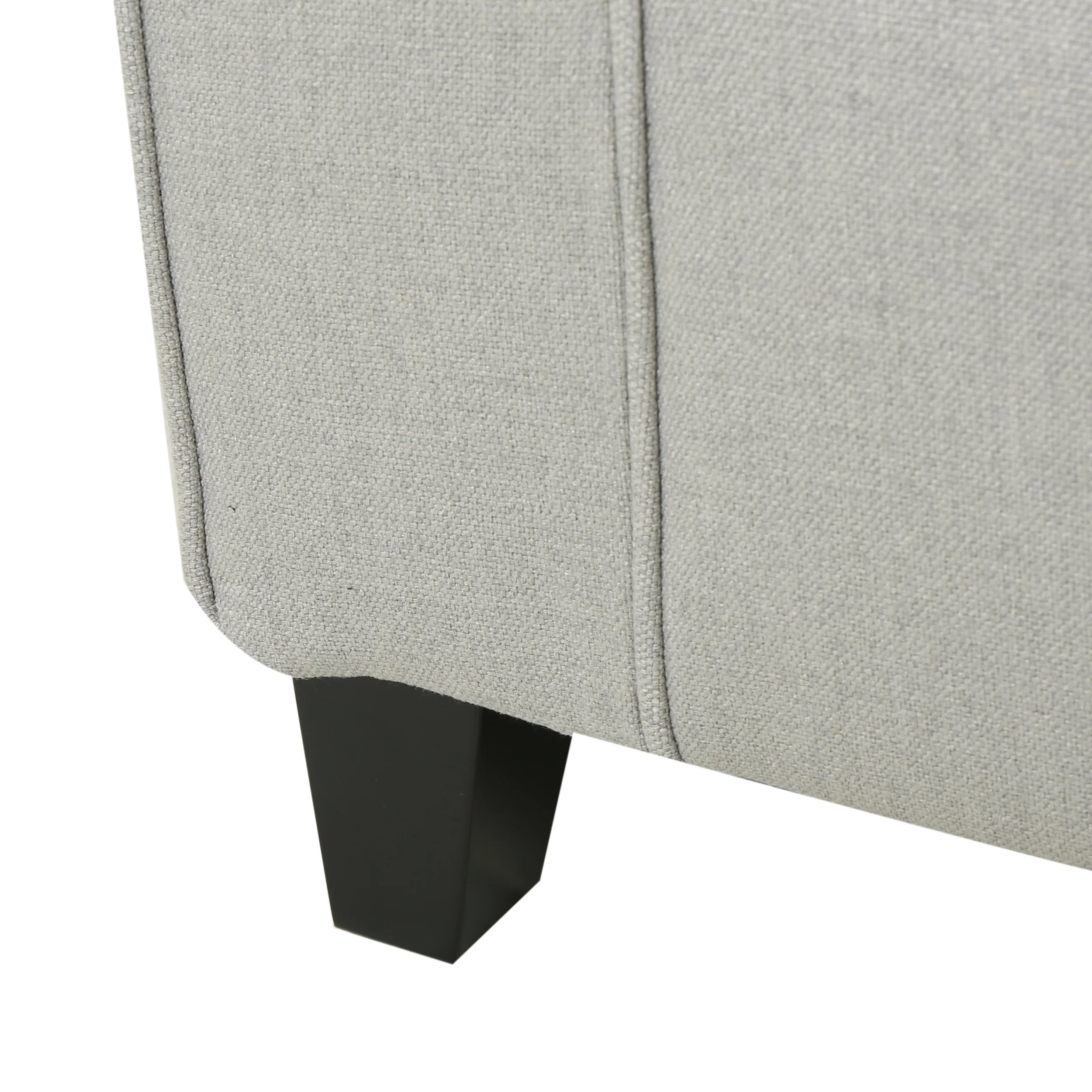 Danbury Contemporary Fabric Upholstered Storage Ottoman Bench with Rolled Arms - furnishings