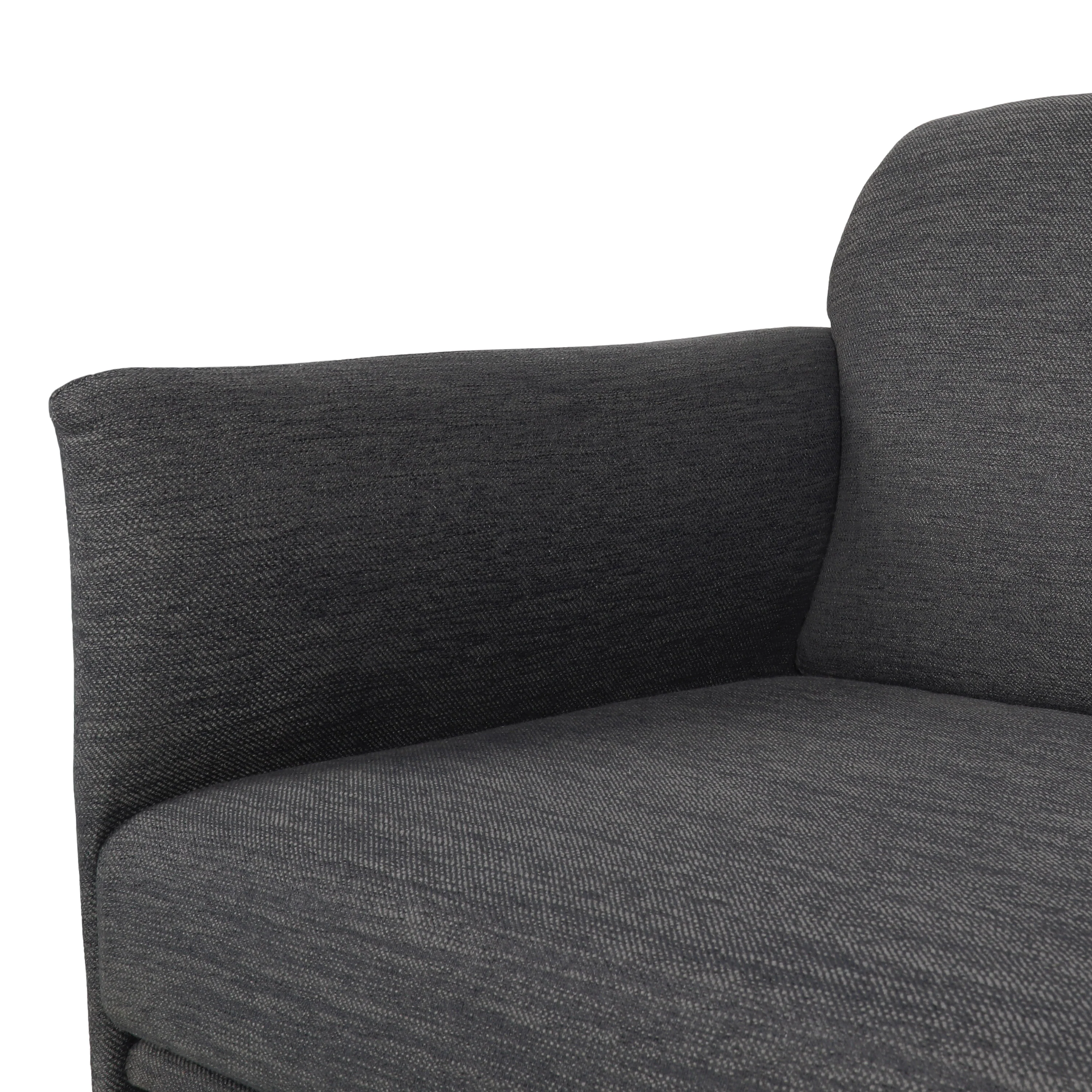 Mokena Contemporary Fabric Upholstered 3 Seater Sofa - furnishings