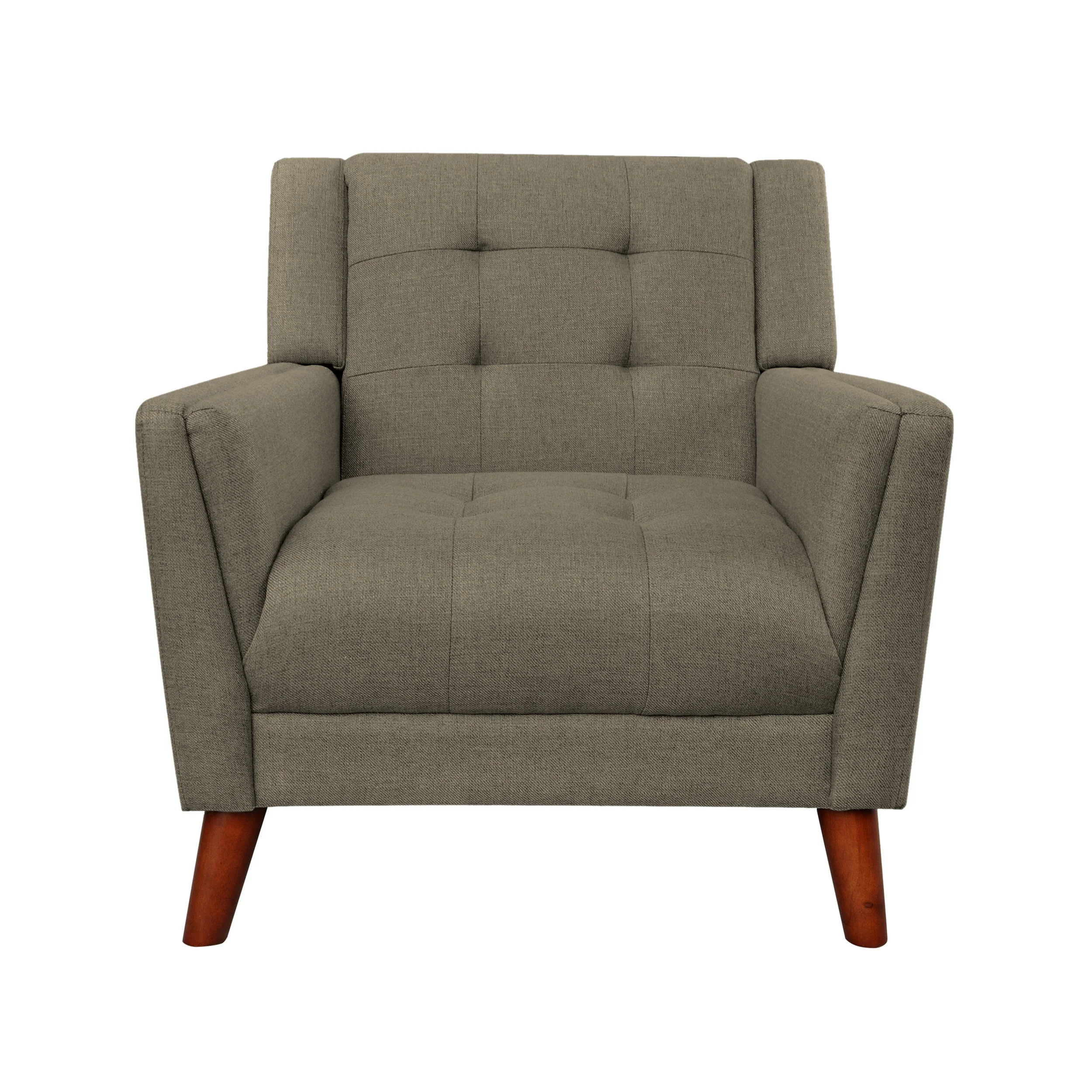 Anvith Mid Century Modern Fabric Arm Chair - furnishings