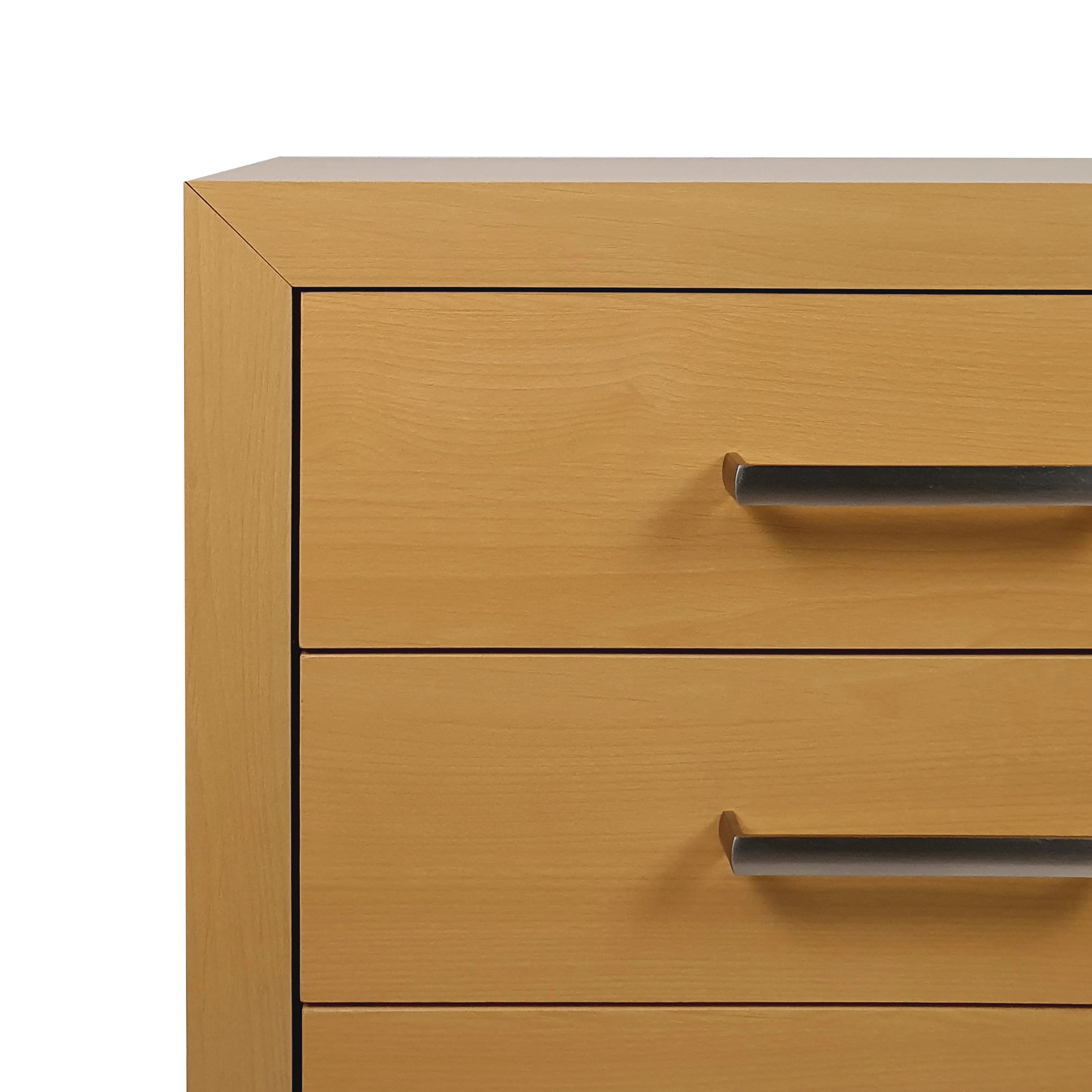 Borah Contemporary Faux Wood 2 Piece 4 Drawer Dresser and Nightstand Bedroom Set - furnishings