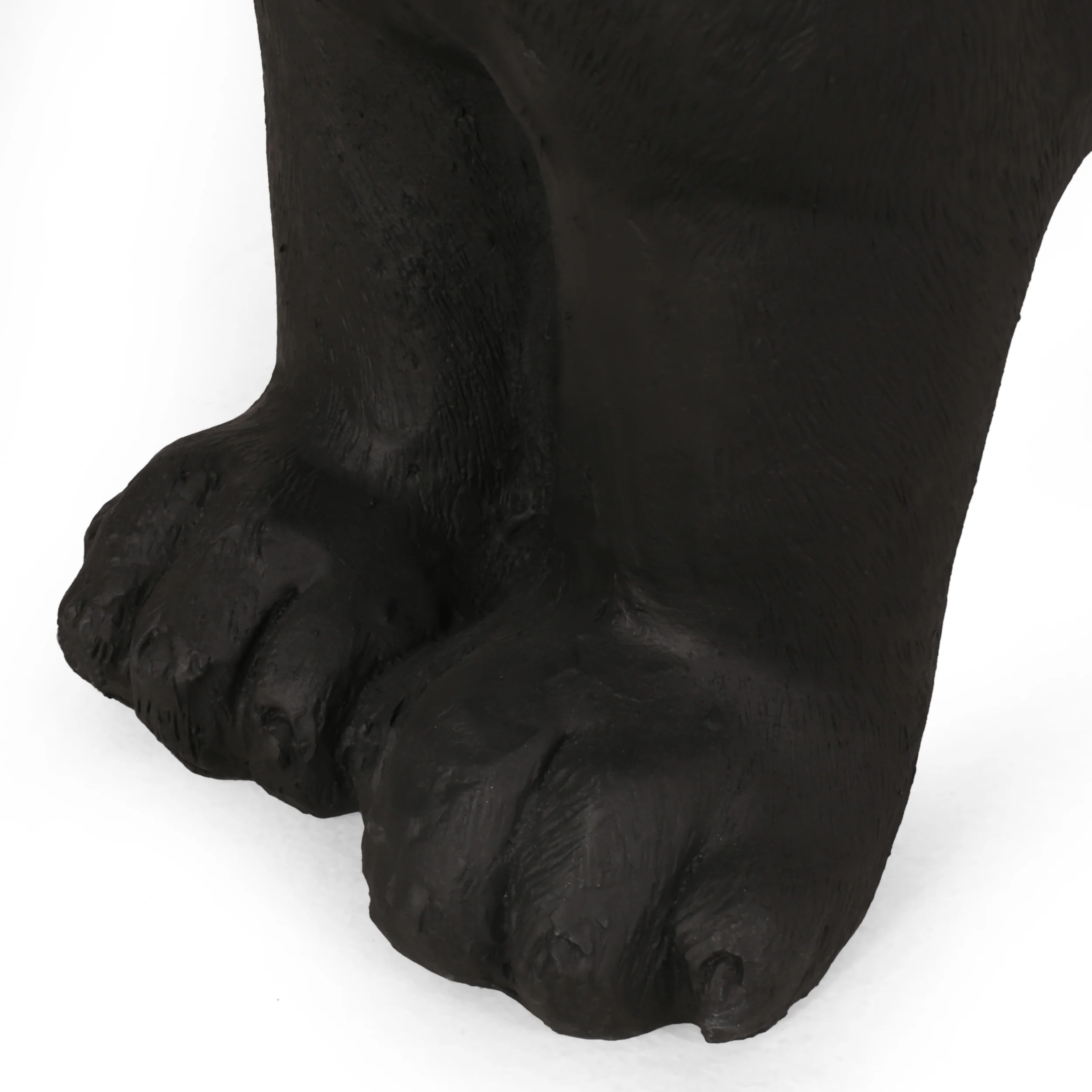 Cullimore Outdoor Labrador Dog Garden Bench, Matte Black - furnishings