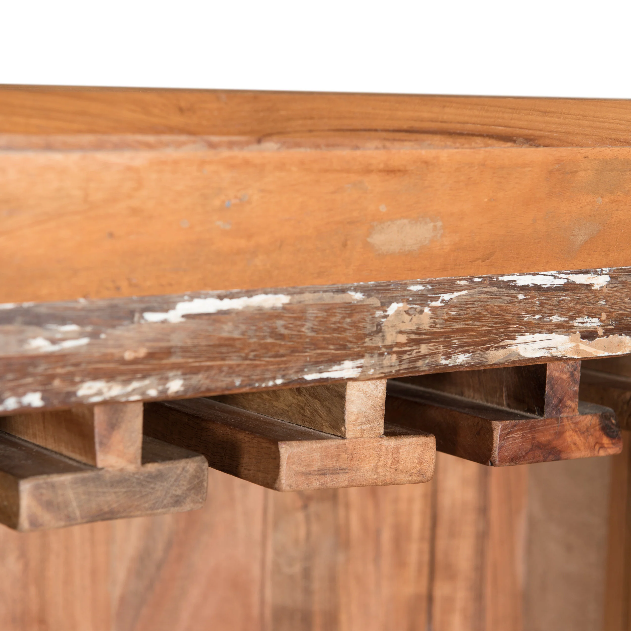 Sandy Shabby Reclaimed Wood Wine Rack Bar Cabinet - furnishings