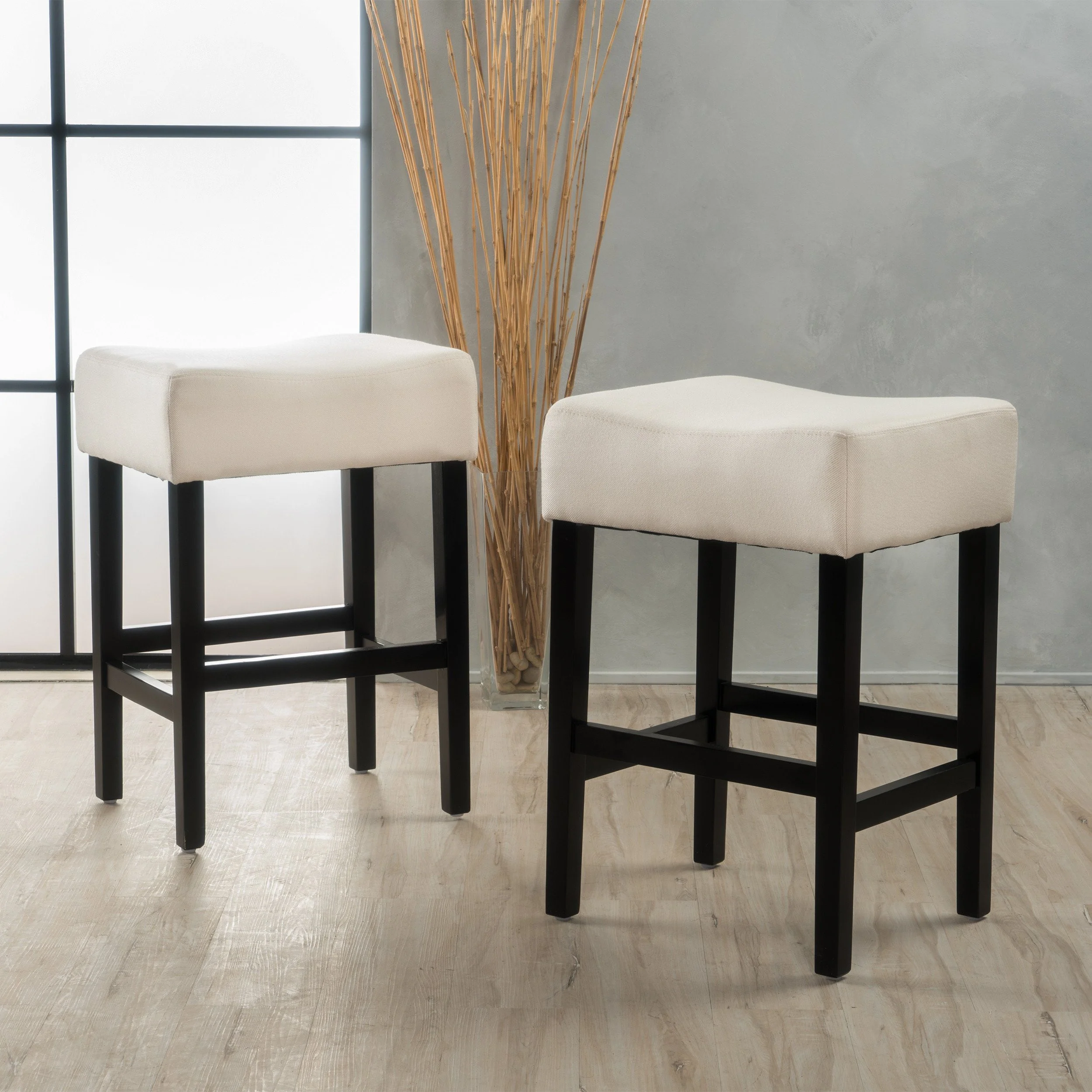Coventry 26-Inch Fabric Backless Counter Stool (Set of 2) - furnishings