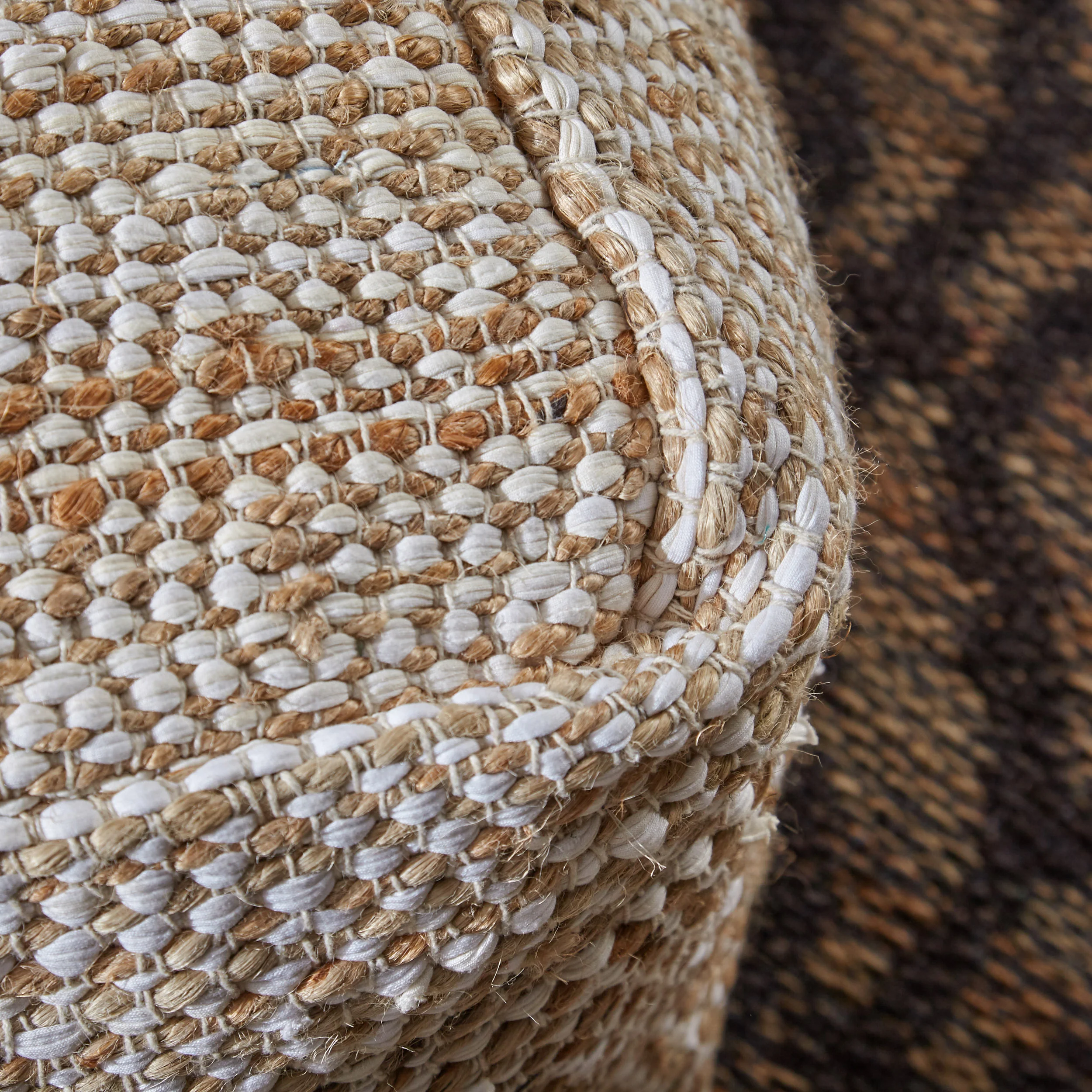 Grace Large Square Boho Style Pouf - furnishings