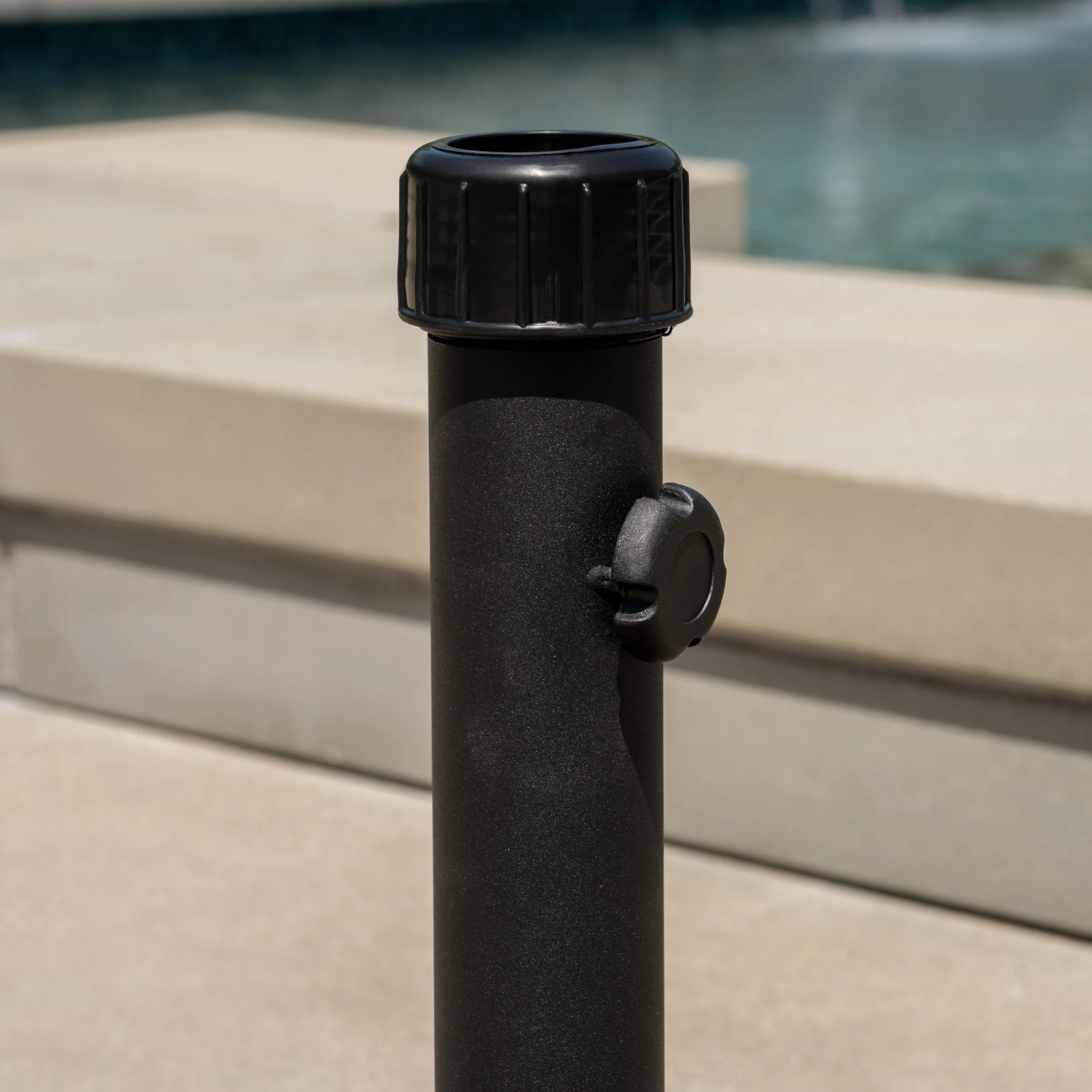Hamilton Outdoor 33 lbs Circular Concrete Umbrella Base - furnishings