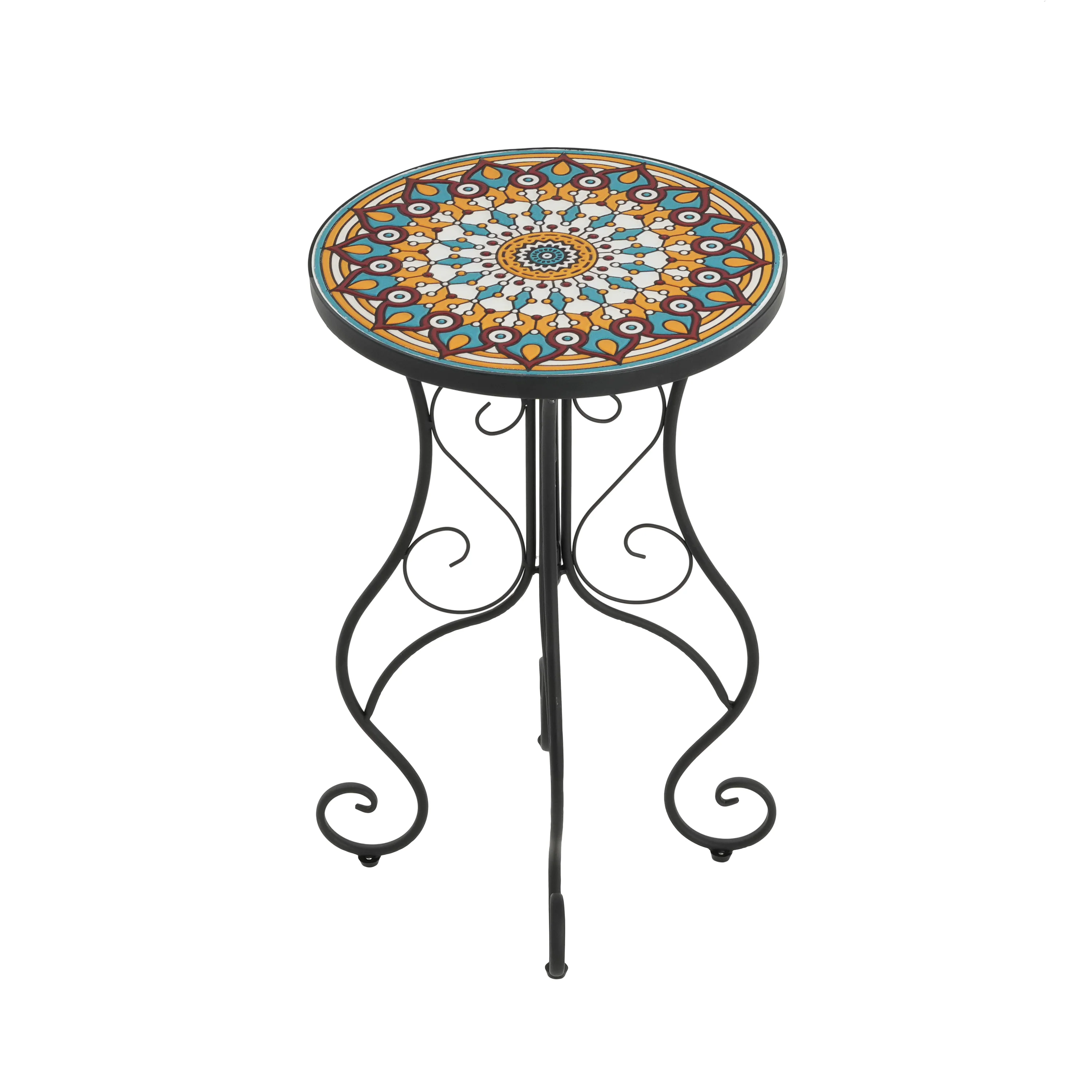 Thanee Outdoor Patio Round Side Table - furnishings