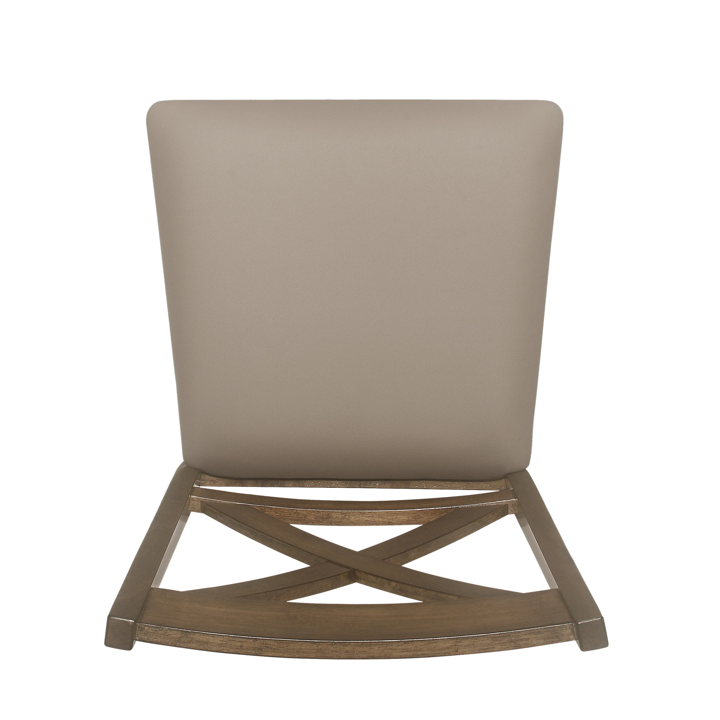 Bouman Farmhouse Upholstered Wood Counter Stools, Set of 2 - furnishings