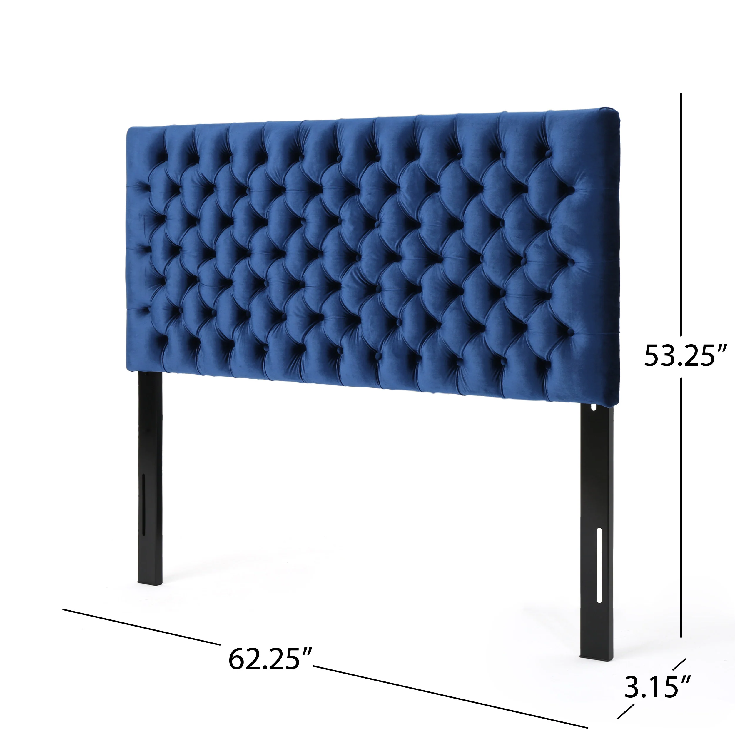 Hunter Tufted Fabric Queen/ Full Headboard - furnishings
