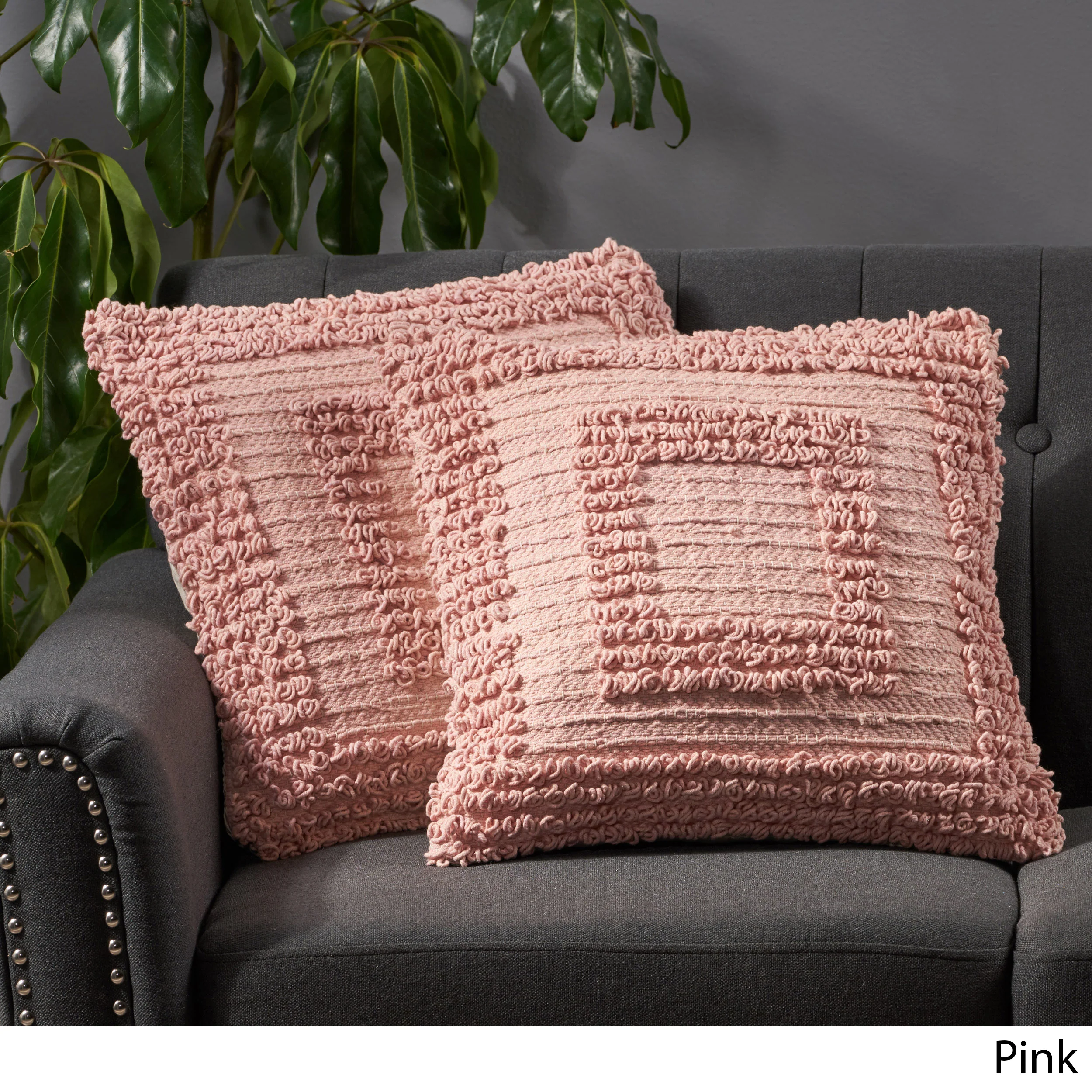 Lamontae Boho Cotton Throw Pillow (Set of 2) - furnishings