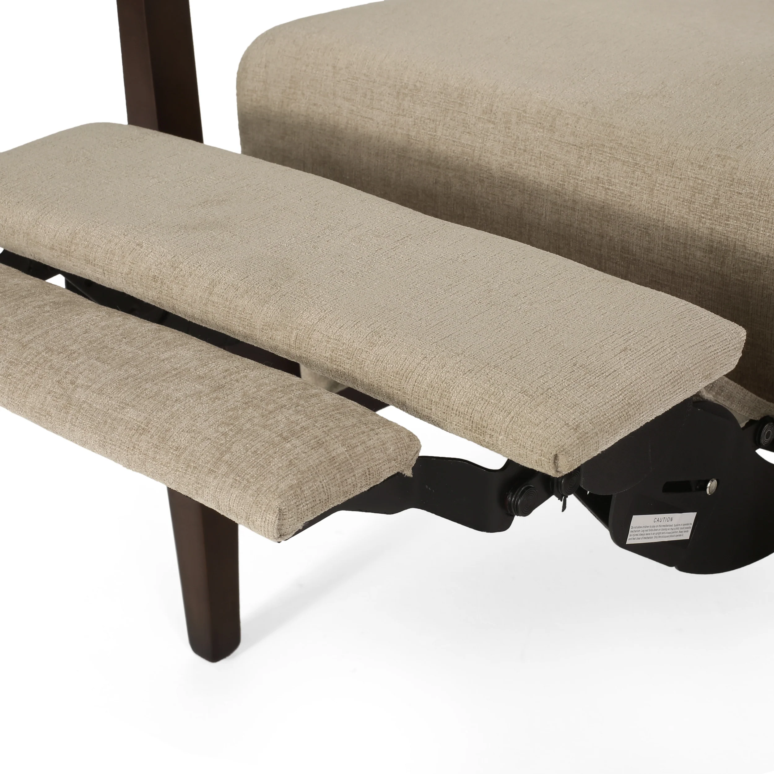 Coulee Contemporary Fabric Upholstered Pushback Recliner - furnishings