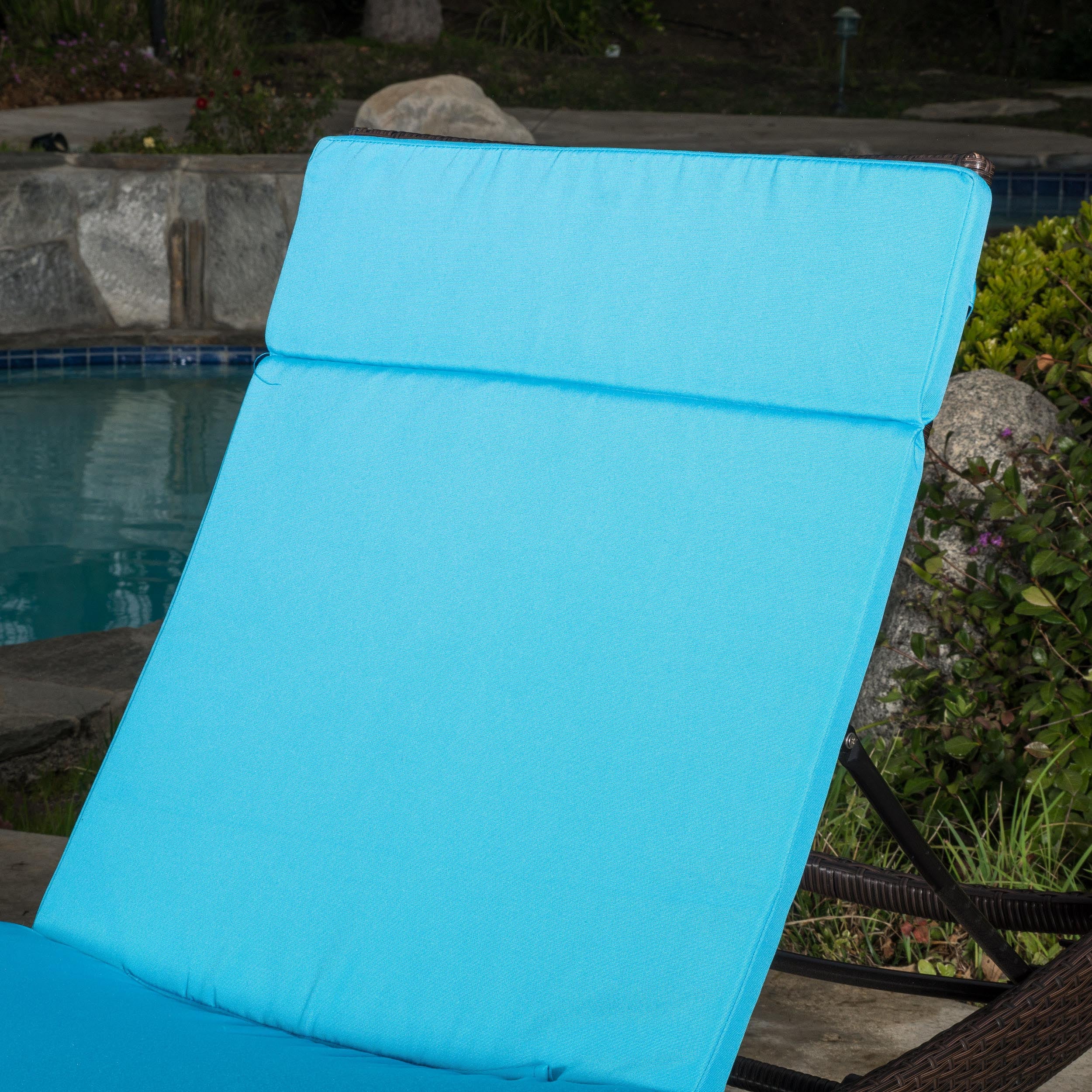 Soleil Outdoor Water Resistant Chaise Lounge Cushion - furnishings
