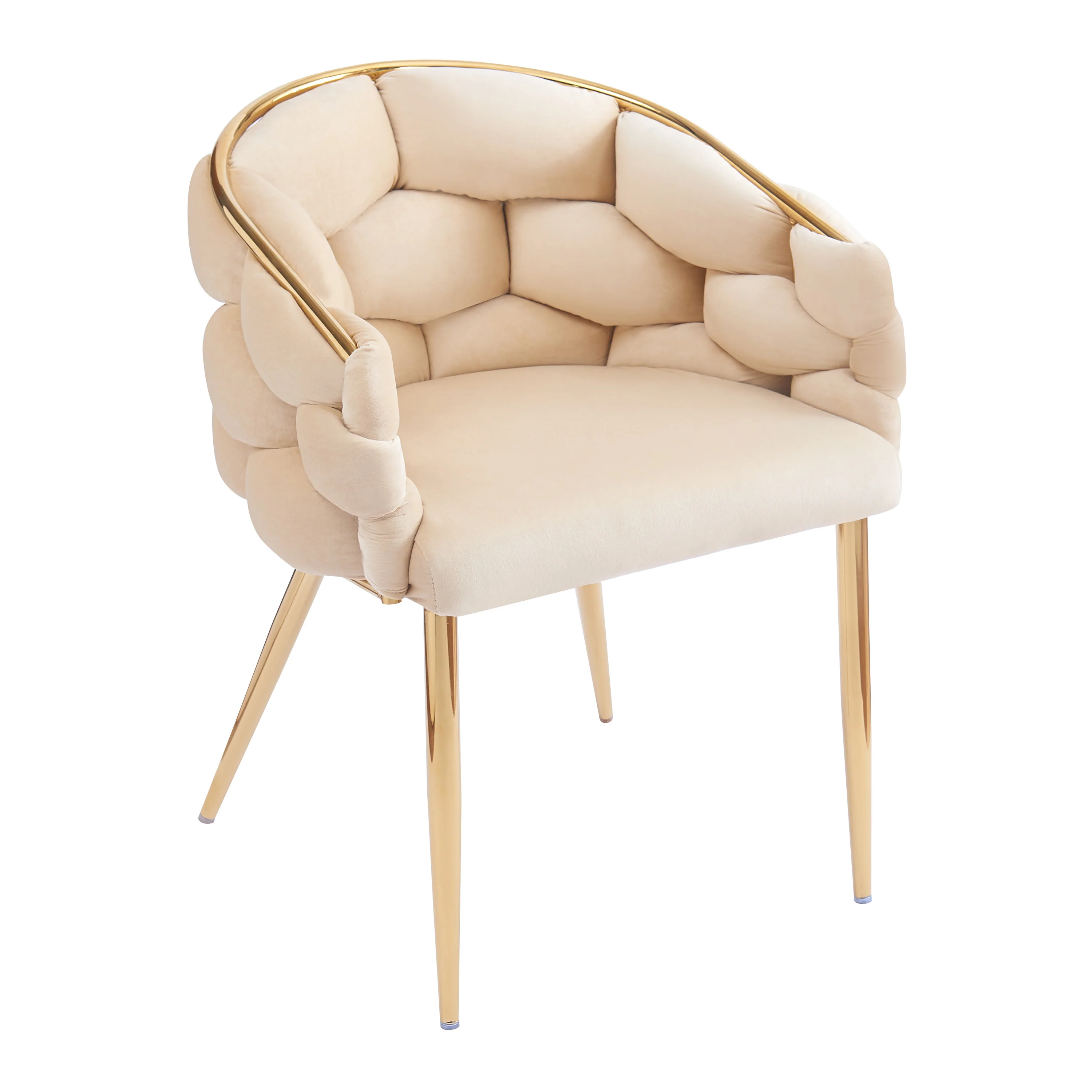 Cotorro Velvet Barrel Design Accent Chairs - furnishings