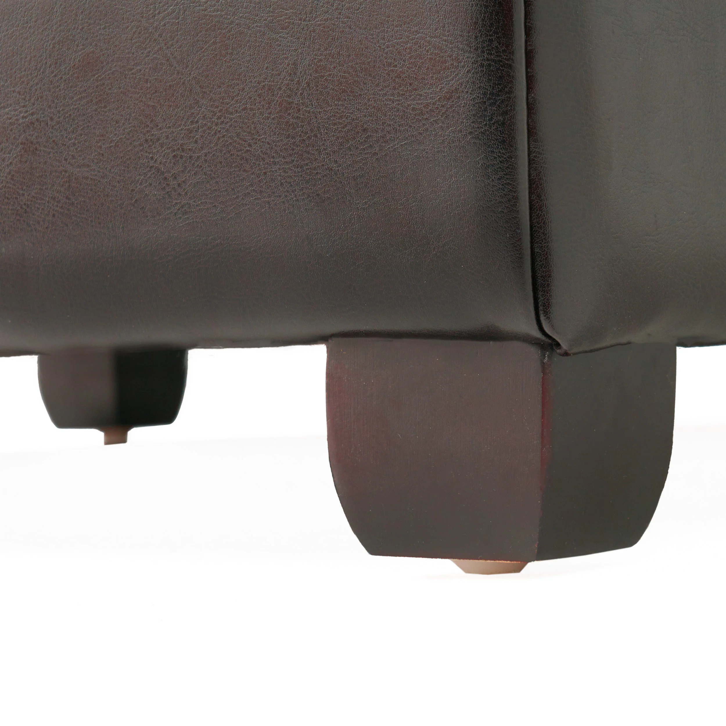 Carlyle Leather Storage Ottoman Coffee Table - furnishings