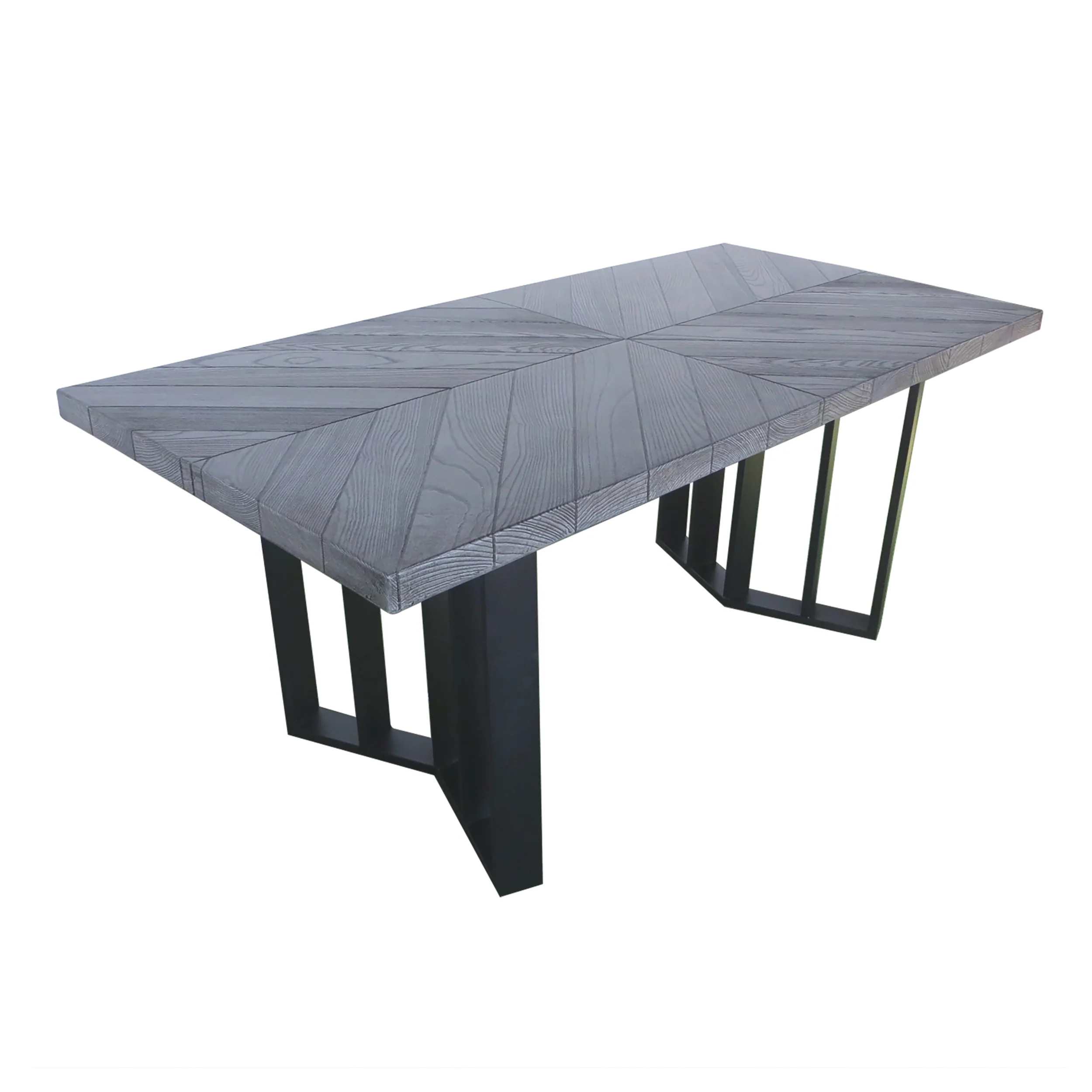 Valby Outdoor 6 Piece Wicker Dining Set with Concrete Dining Table and Bench - furnishings