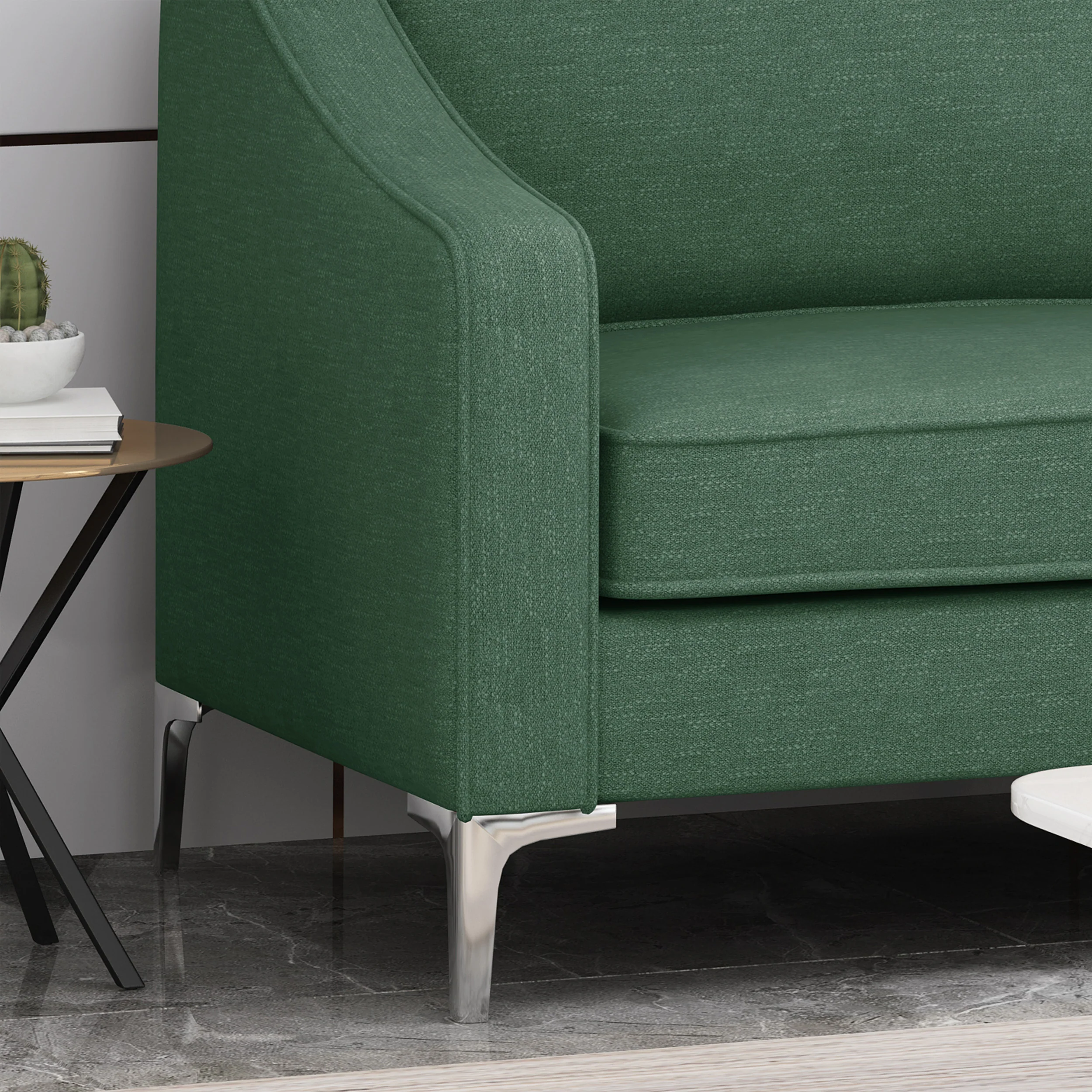 Erick Modern Fabric 3 Seater Sofa - furnishings