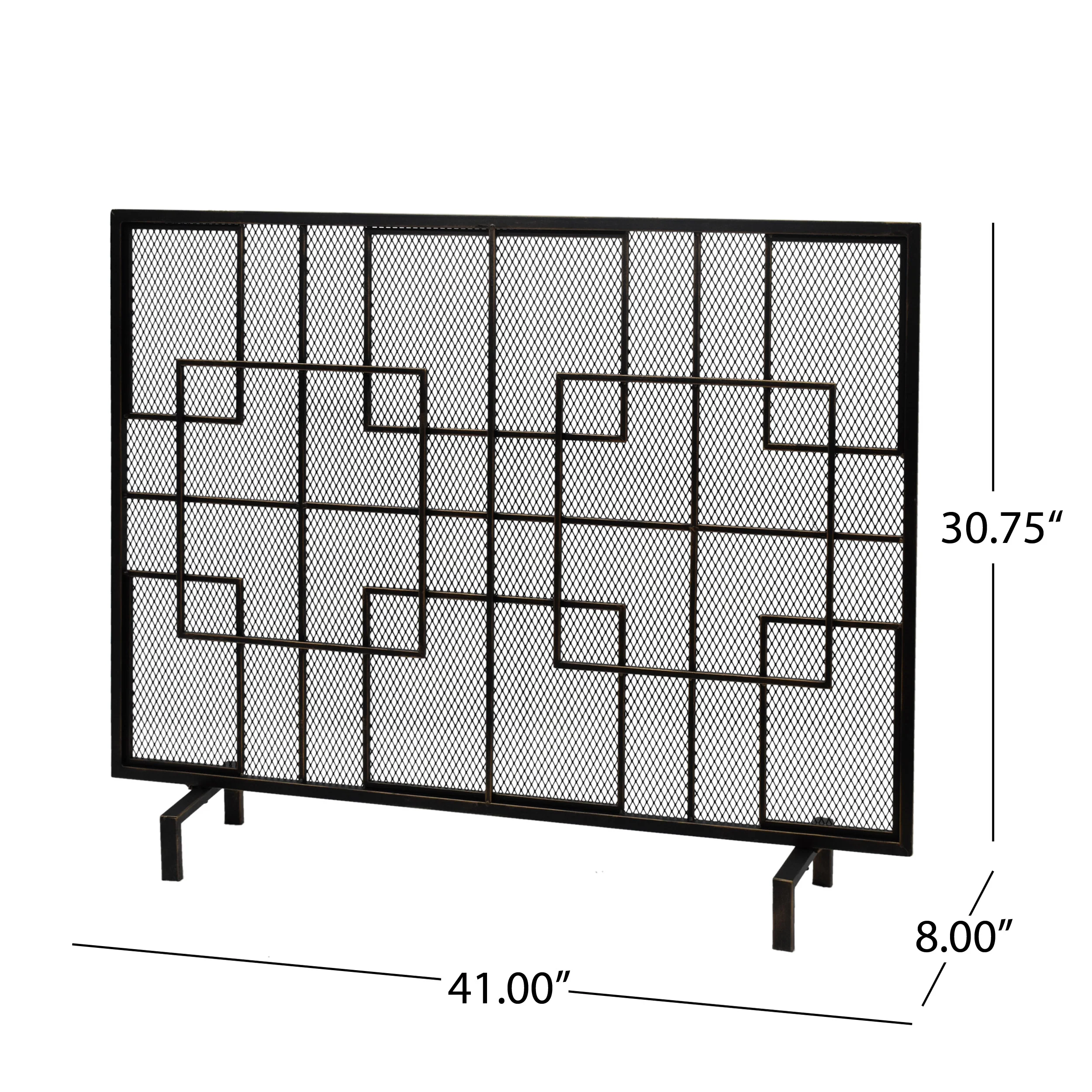 Dorothy Modern Single PanelIron Firescreen - furnishings