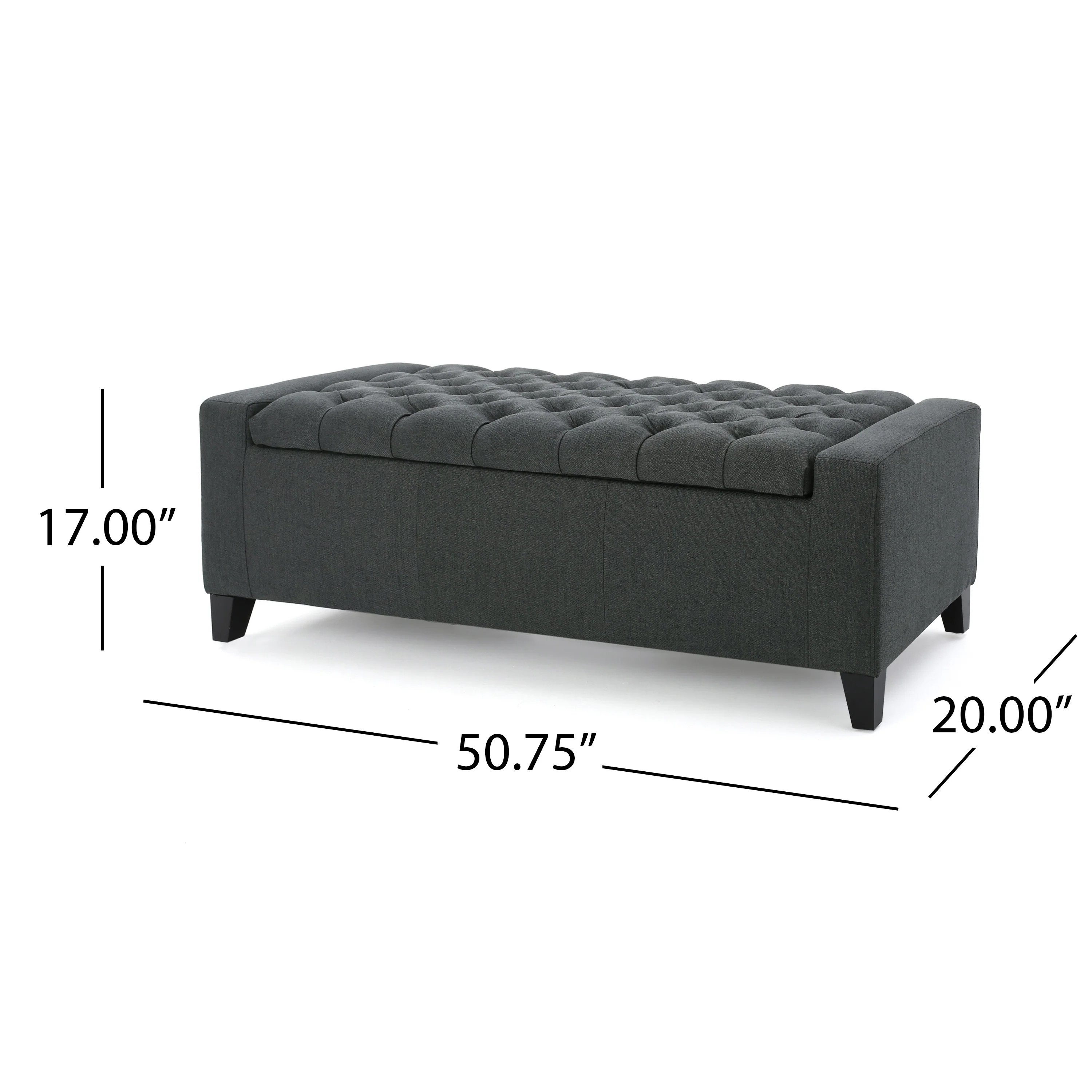 Seattle Tufted Storage Ottoman Bench - furnishings