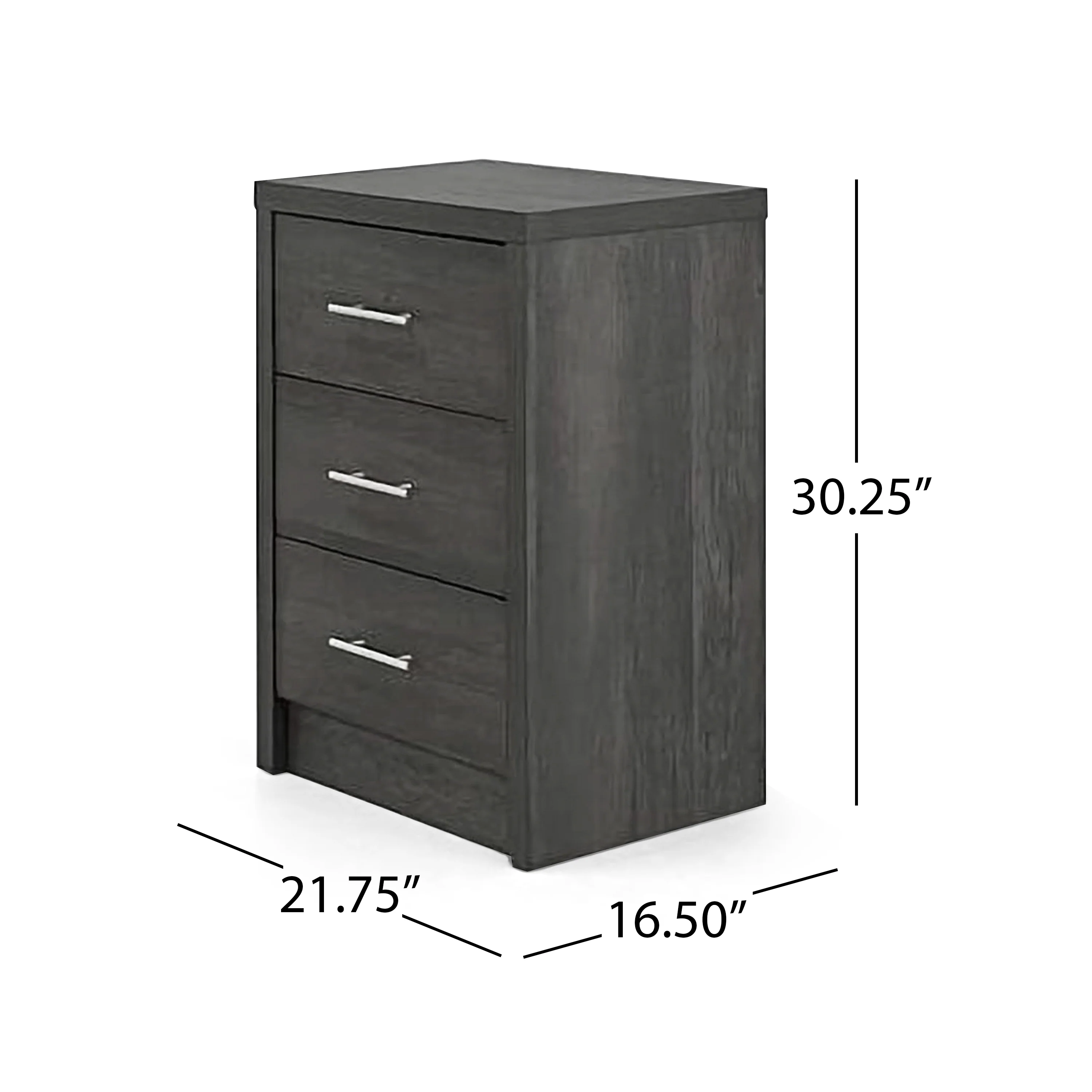 Marlette Modern Faux Wood 3 Drawer Chest - furnishings