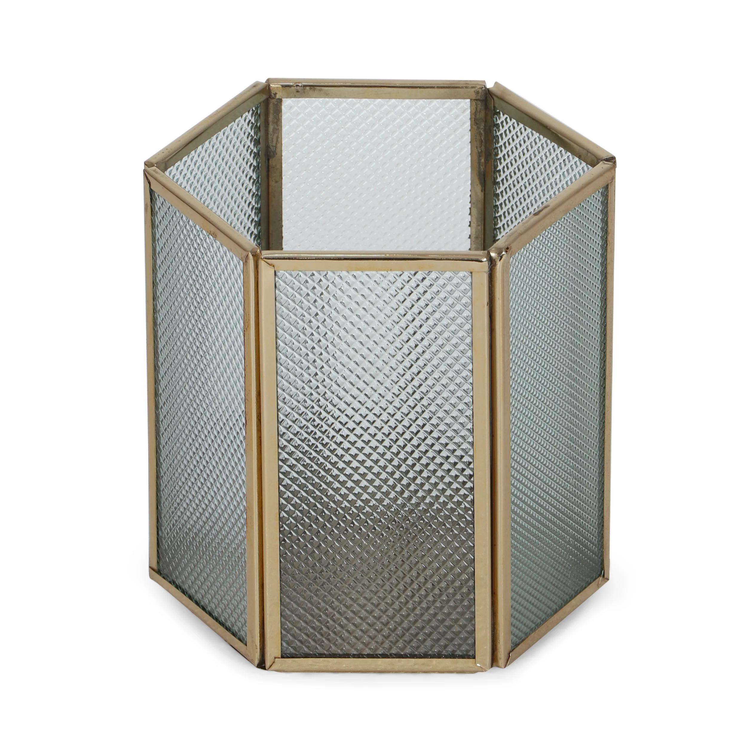 Albara Handmade Glass Panel Candle Holder - furnishings