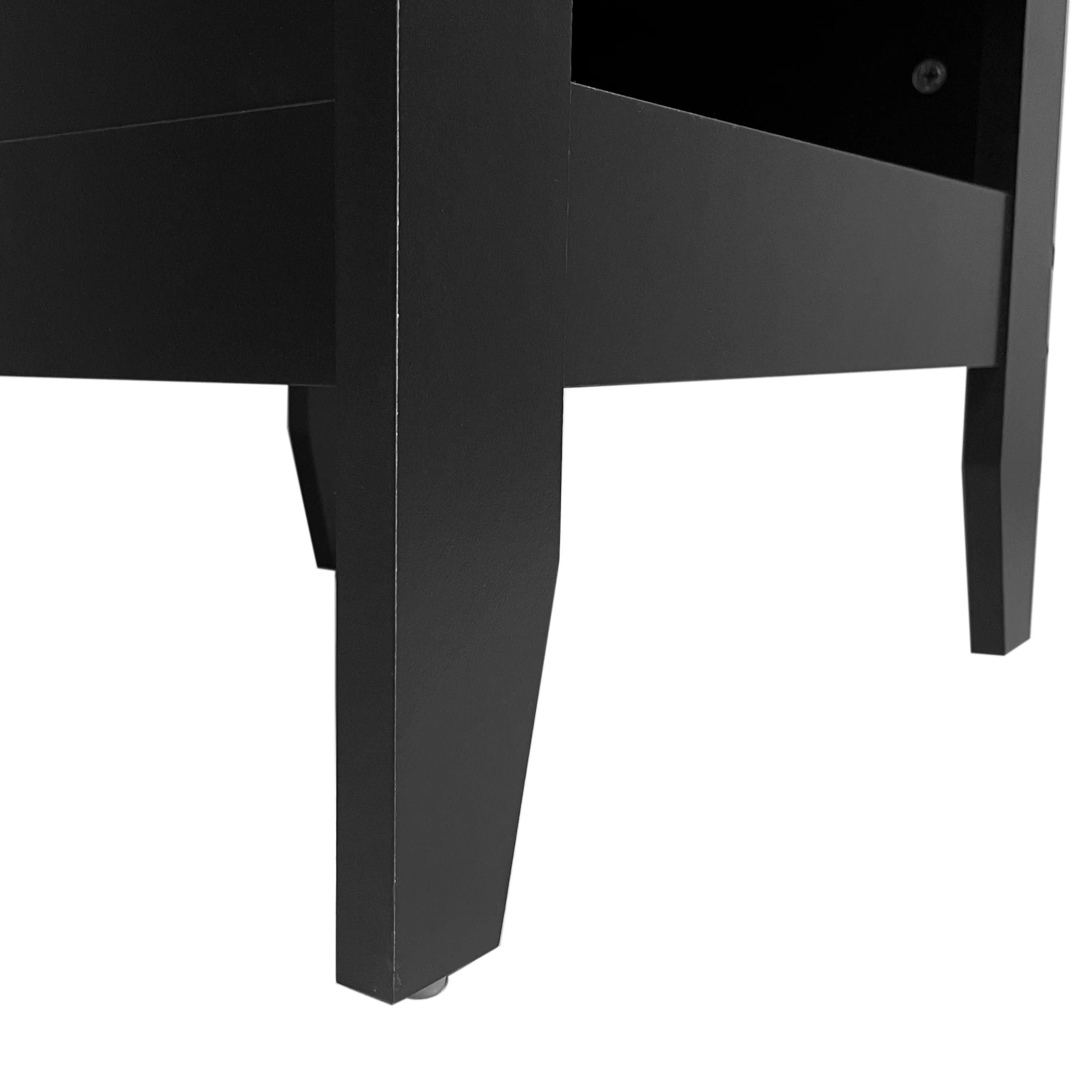 Cleary Contemporary Faux Wood Nightstand with Drawer - furnishings