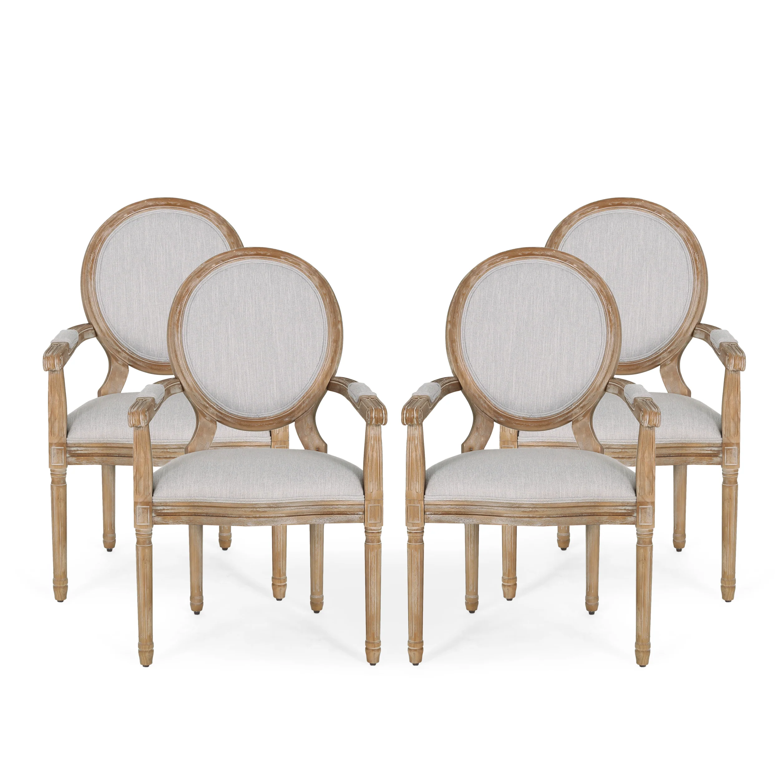 Aisenbrey French Country Wood Upholstered Dining Chair - furnishings