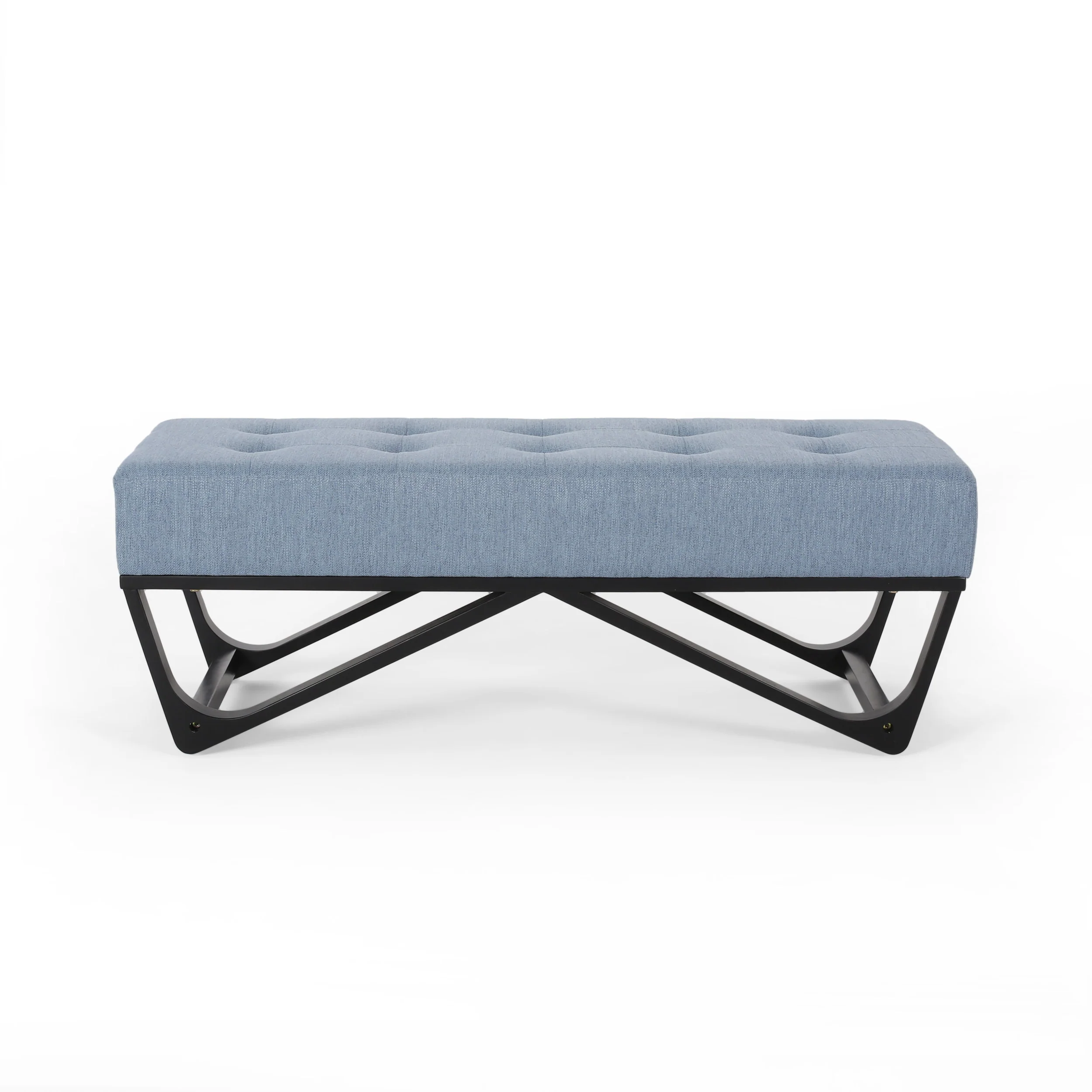 Emily Contemporary Fabric Ottoman Bench - furnishings