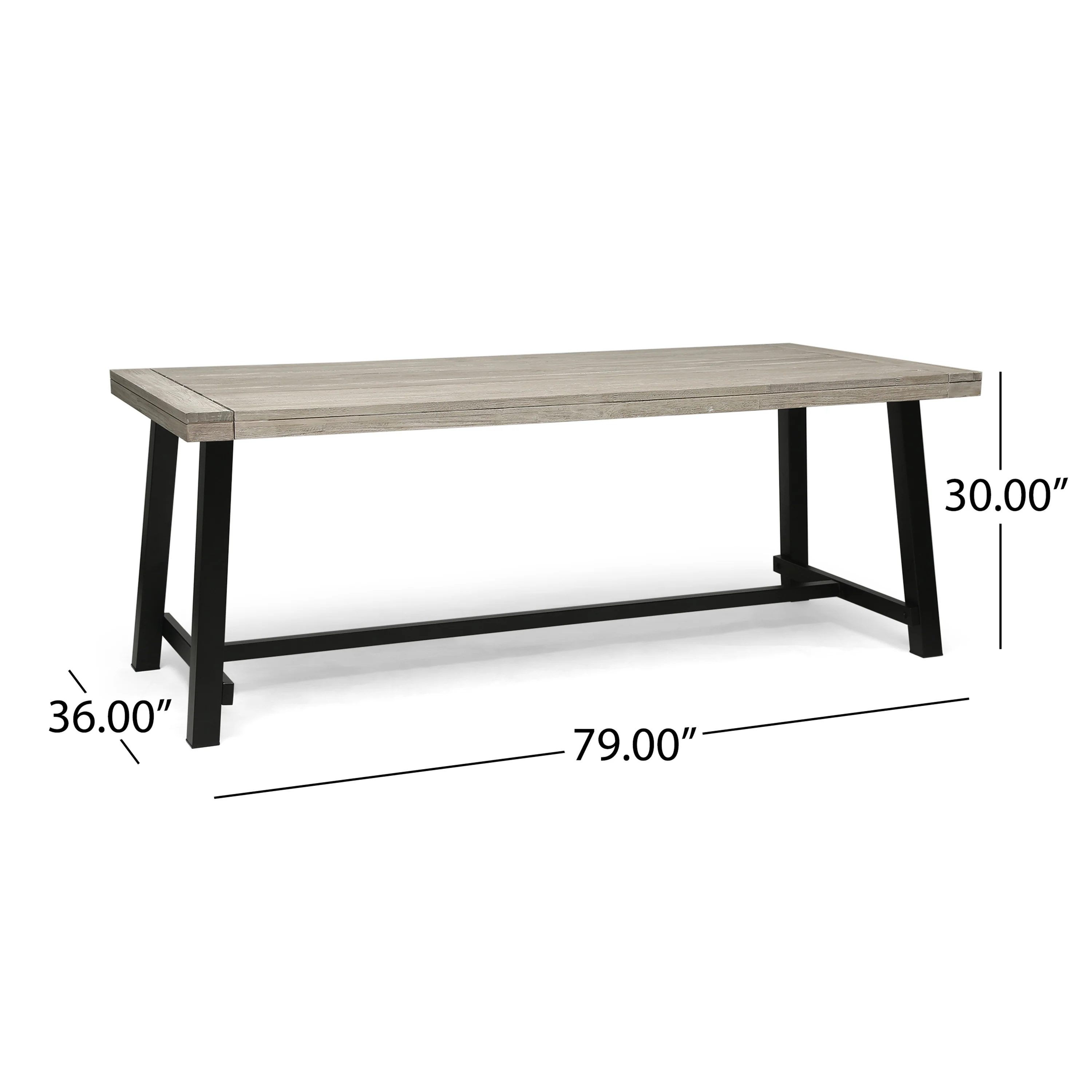 Mayson Outdoor Wood and Wicker 8 Seater Dining Set - furnishings