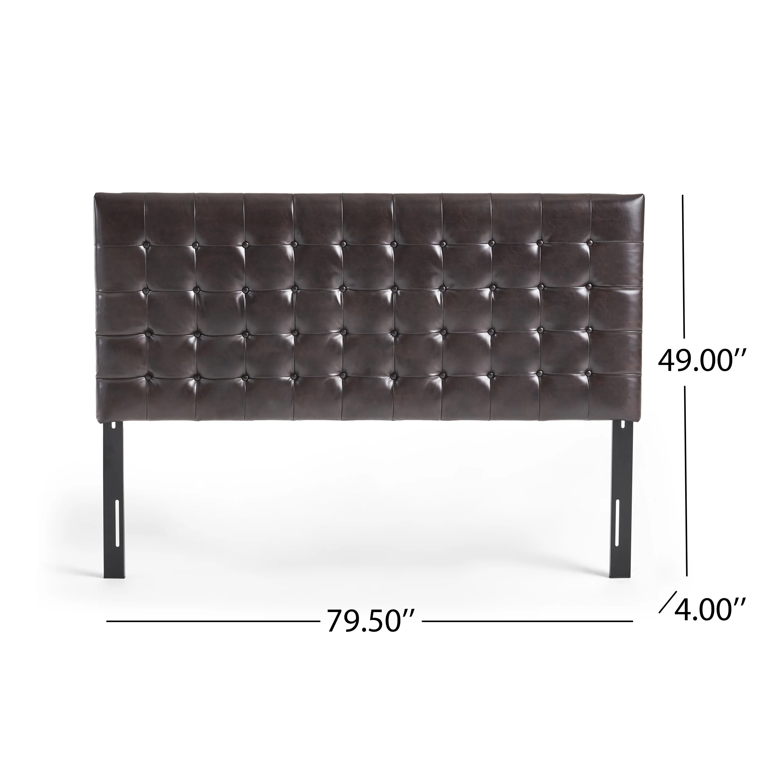 Lucca Tufted Bonded Leather King/Cal King Headboard - furnishings