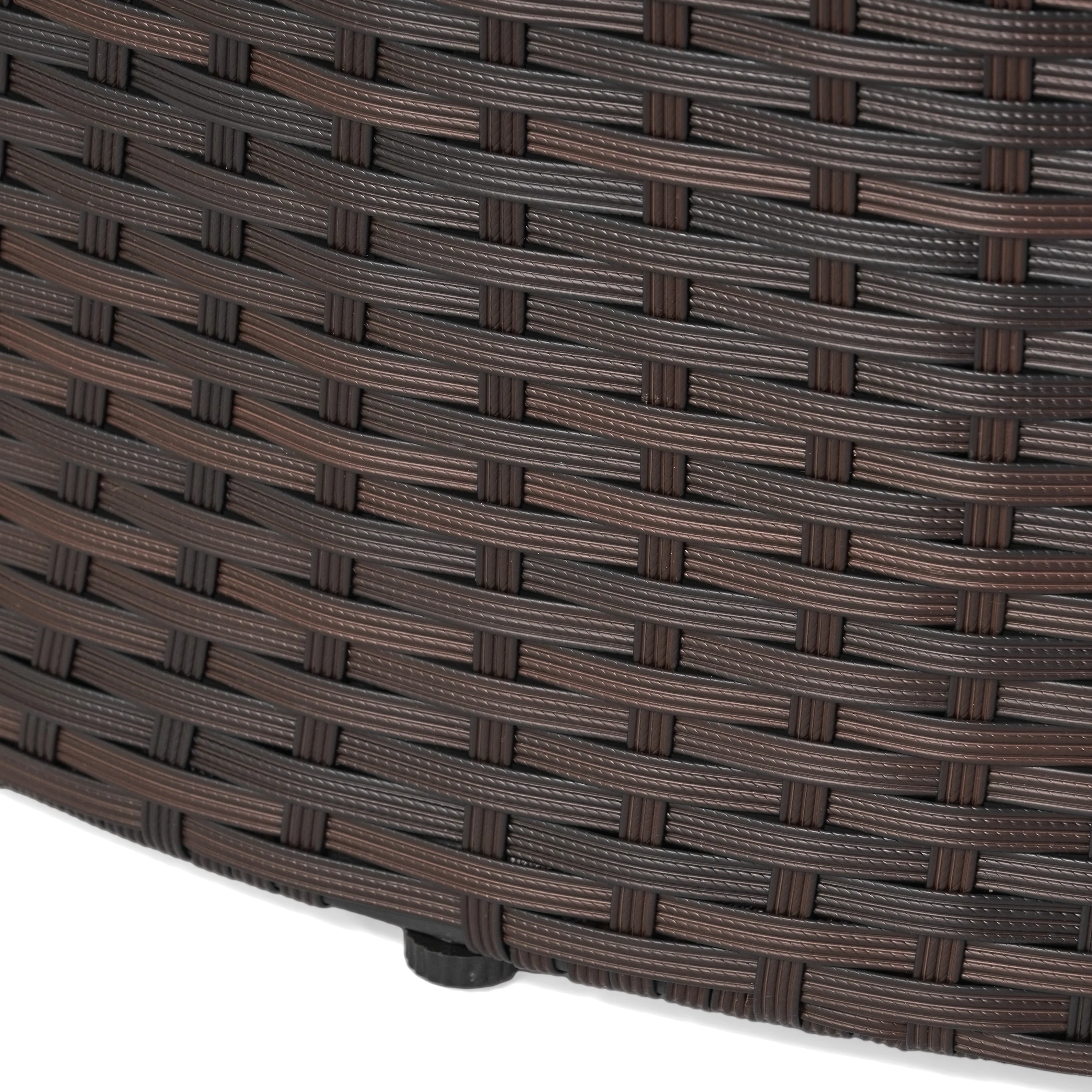 Boden Outdoor Wicker Ottoman with Cushion - furnishings