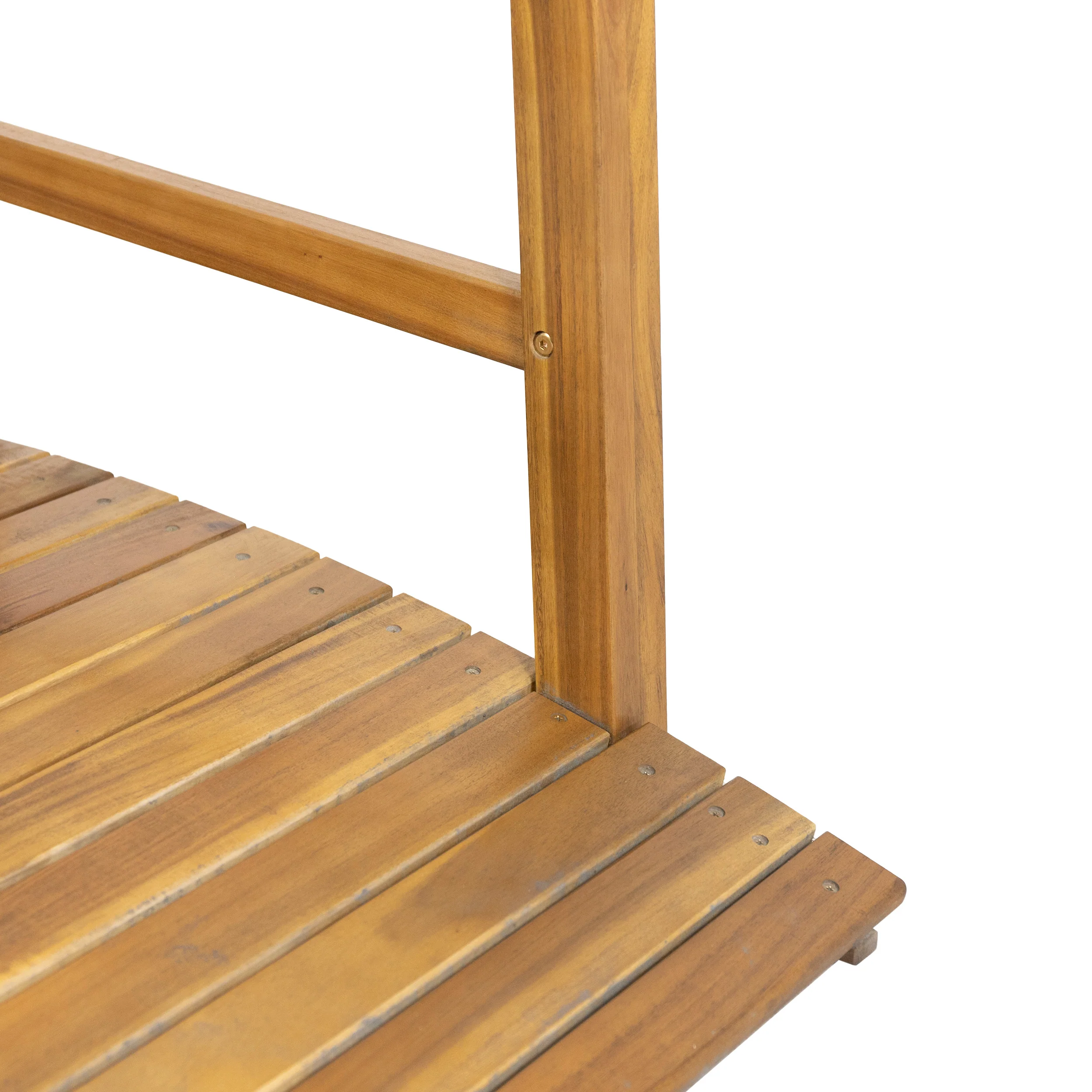 Schley Outdoor Acacia Wood Bridge - furnishings