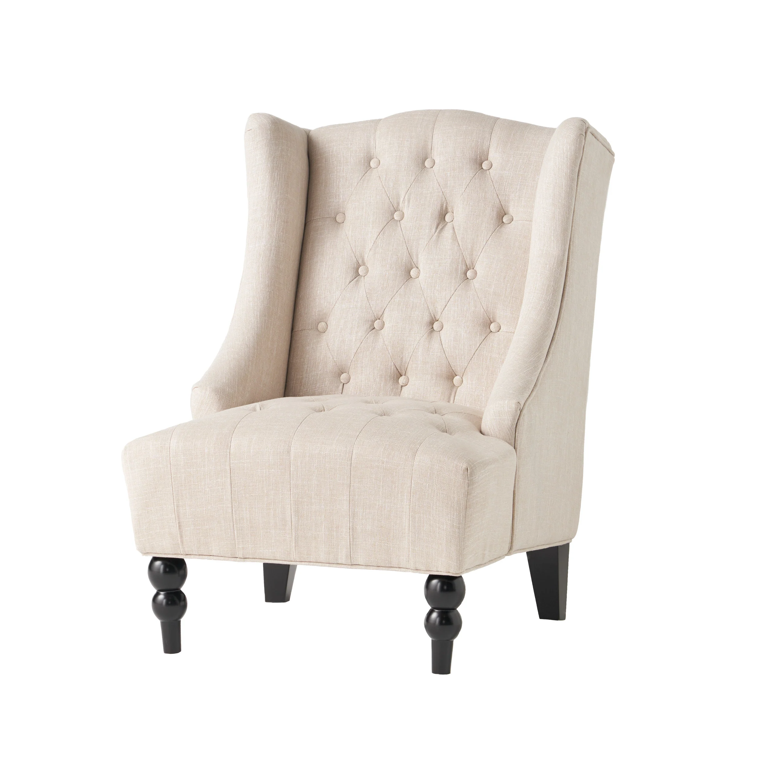 Clarice Fabric High Back Wingback  Accent Chair - furnishings