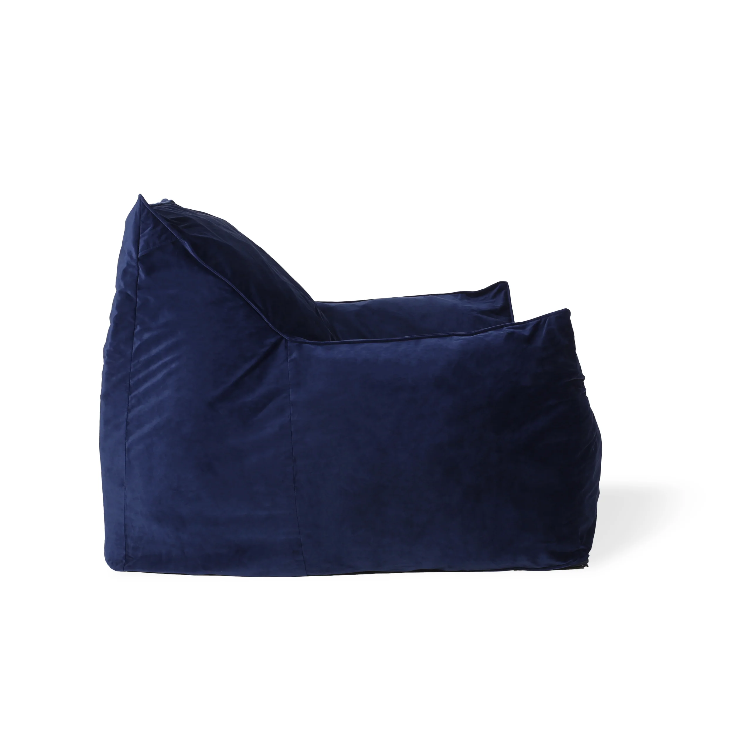 Ehlen Modern Velveteen Bean Bag Chair with Armrests - furnishings