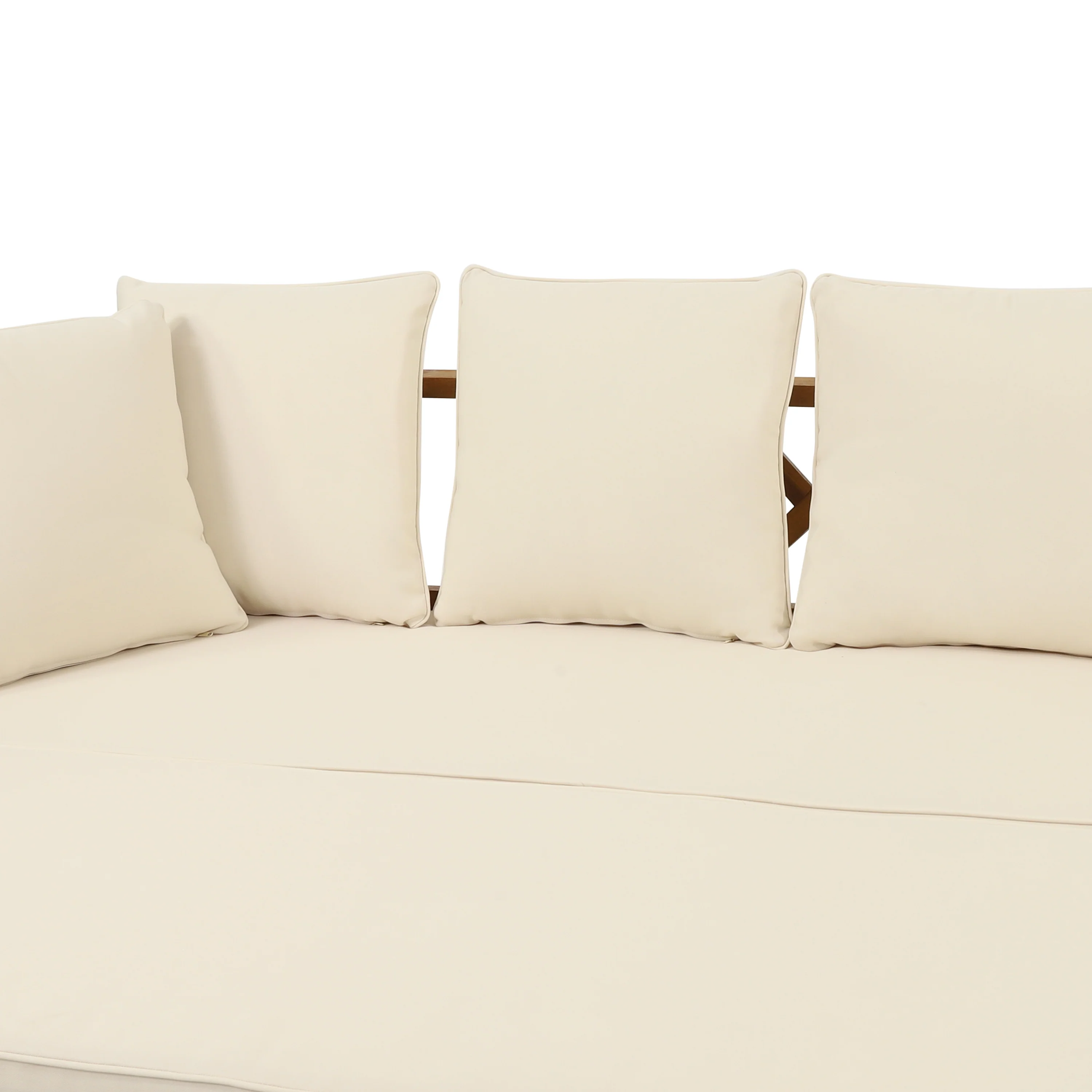 Camille Outdoor Extendable Acacia Wood Daybed Sofa - furnishings