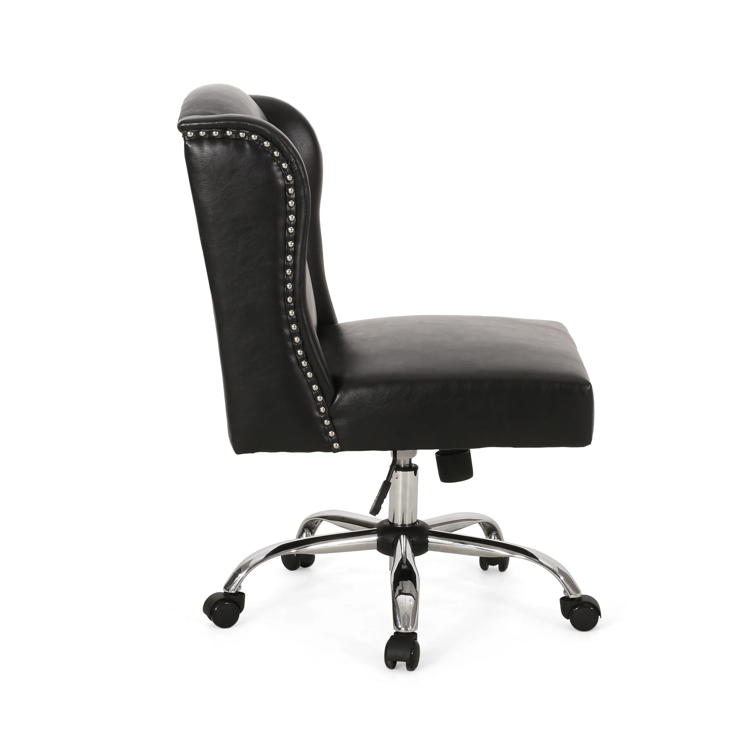 Ryilee Contemporary Wingback Swivel Office Chair - furnishings
