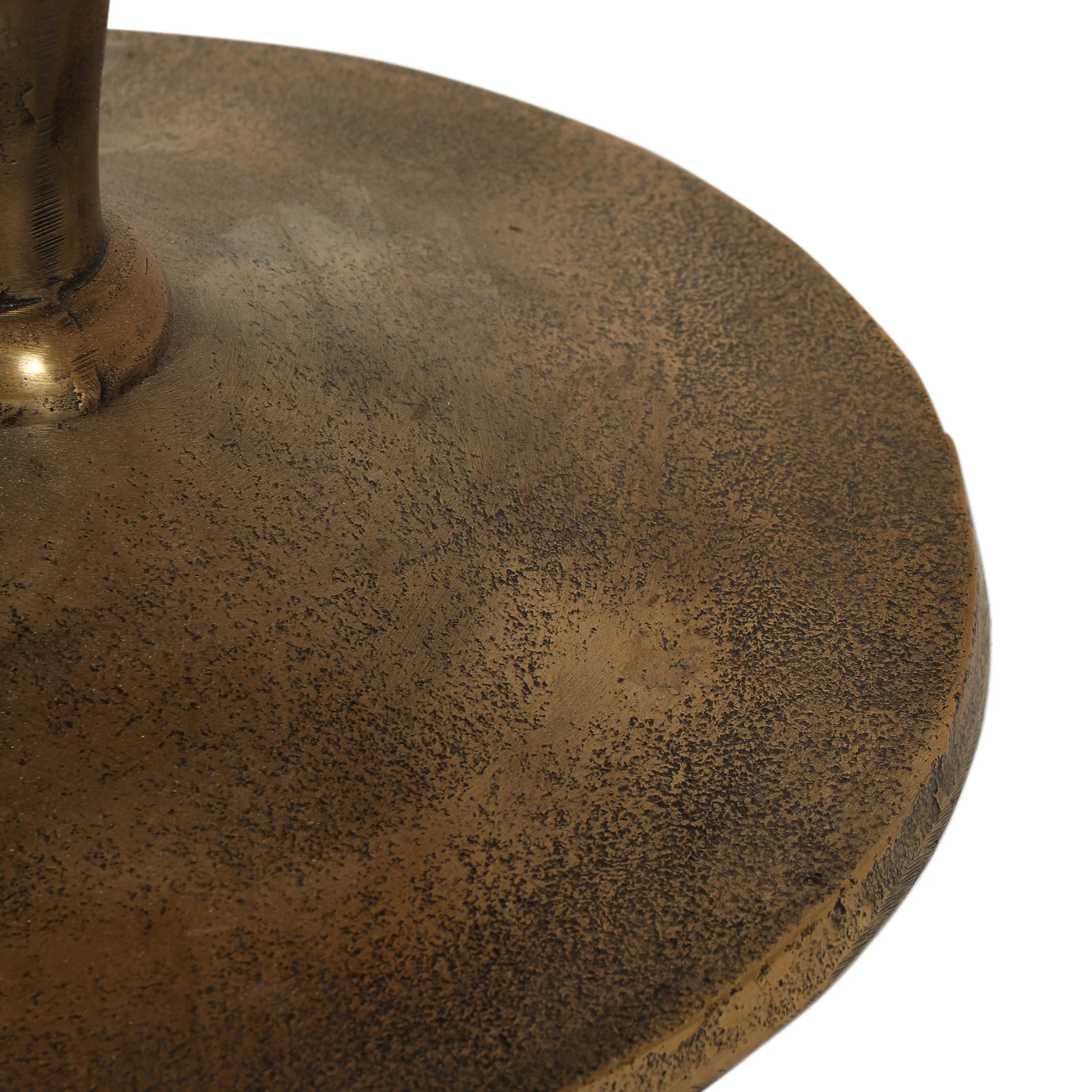 Waleska Boho Glam Handcrafted Aluminum Accent Table - furnishings