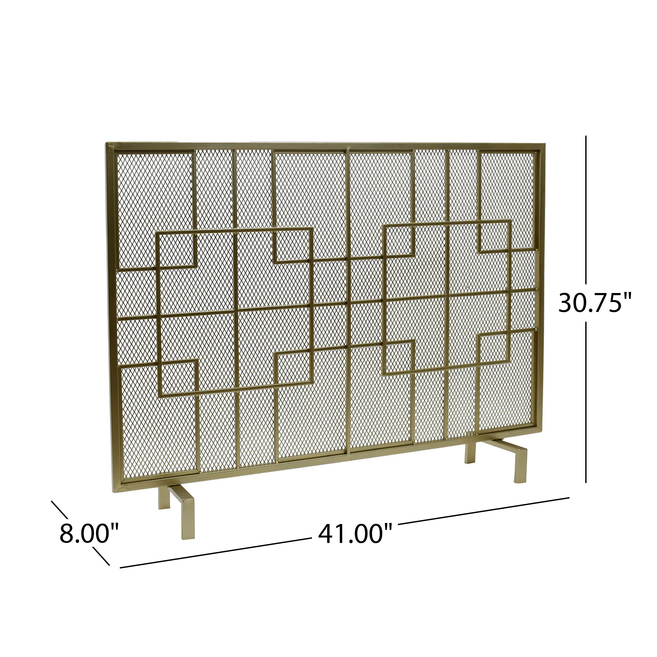 Dorothy Modern Single PanelIron Firescreen - furnishings