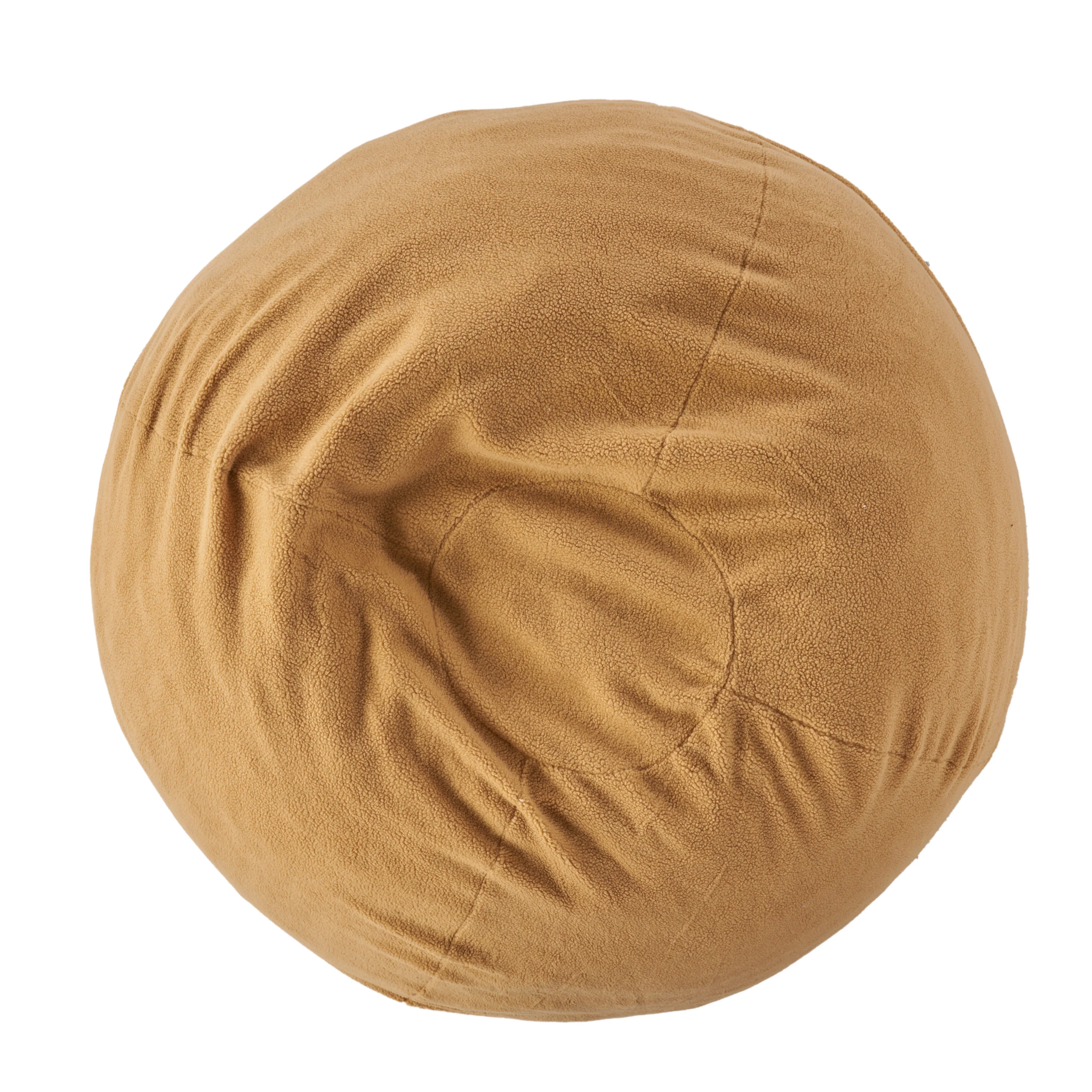 Achille Modern Shearling 5 Foot Bean Bag - furnishings