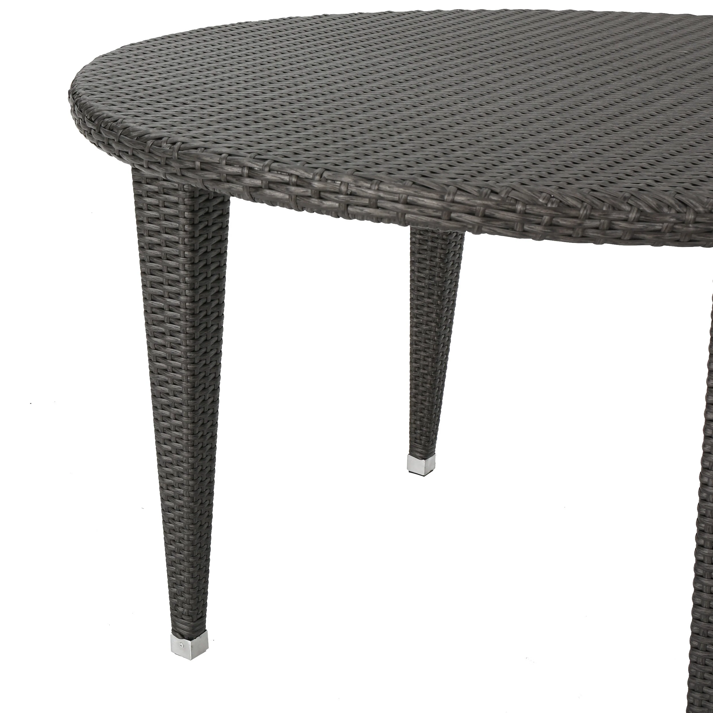 Hardy Outdoor 5 Piece Wicker Dining Set, Grey - furnishings