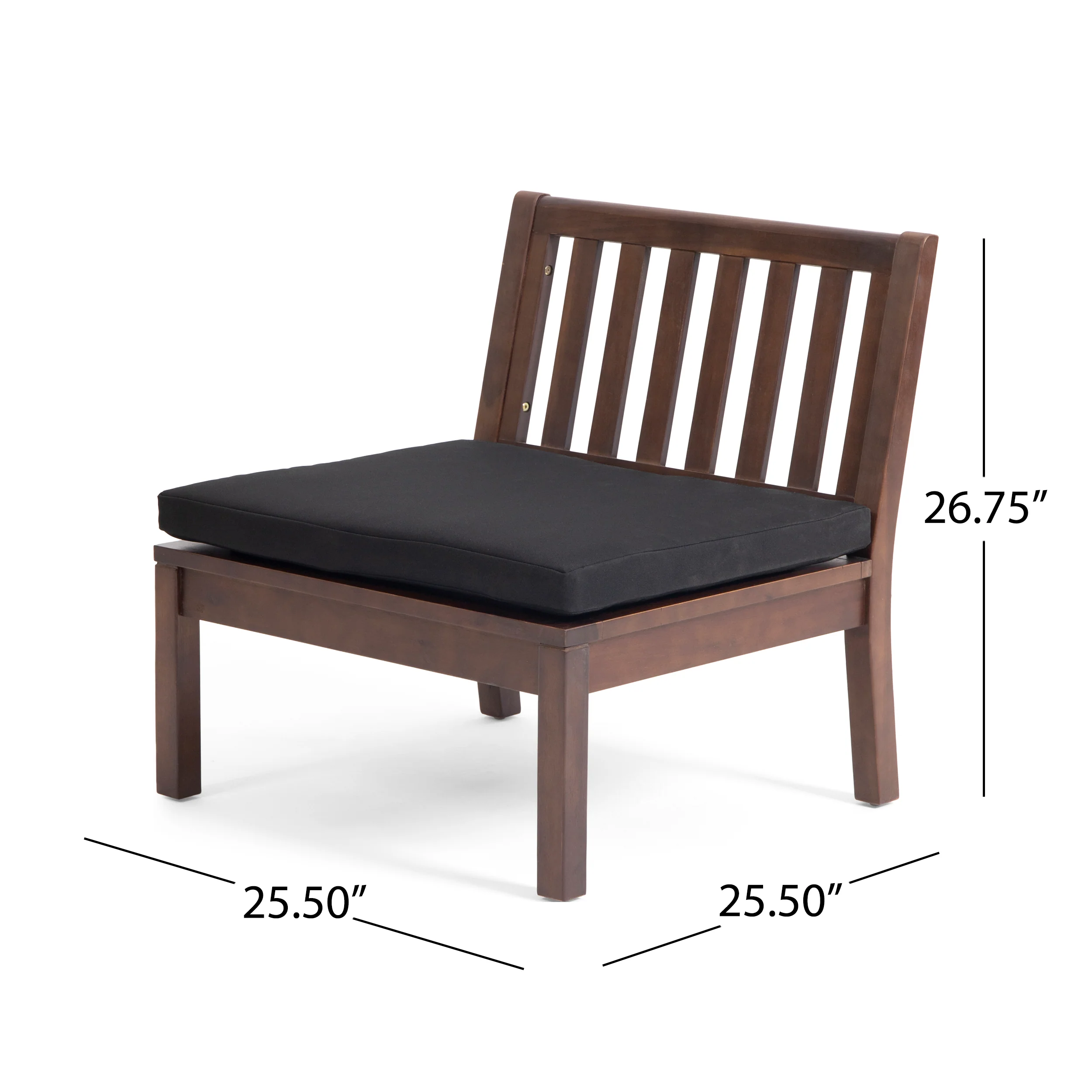 Arth Outdoor Acacia Wood Chat Set with Coffee Table - furnishings