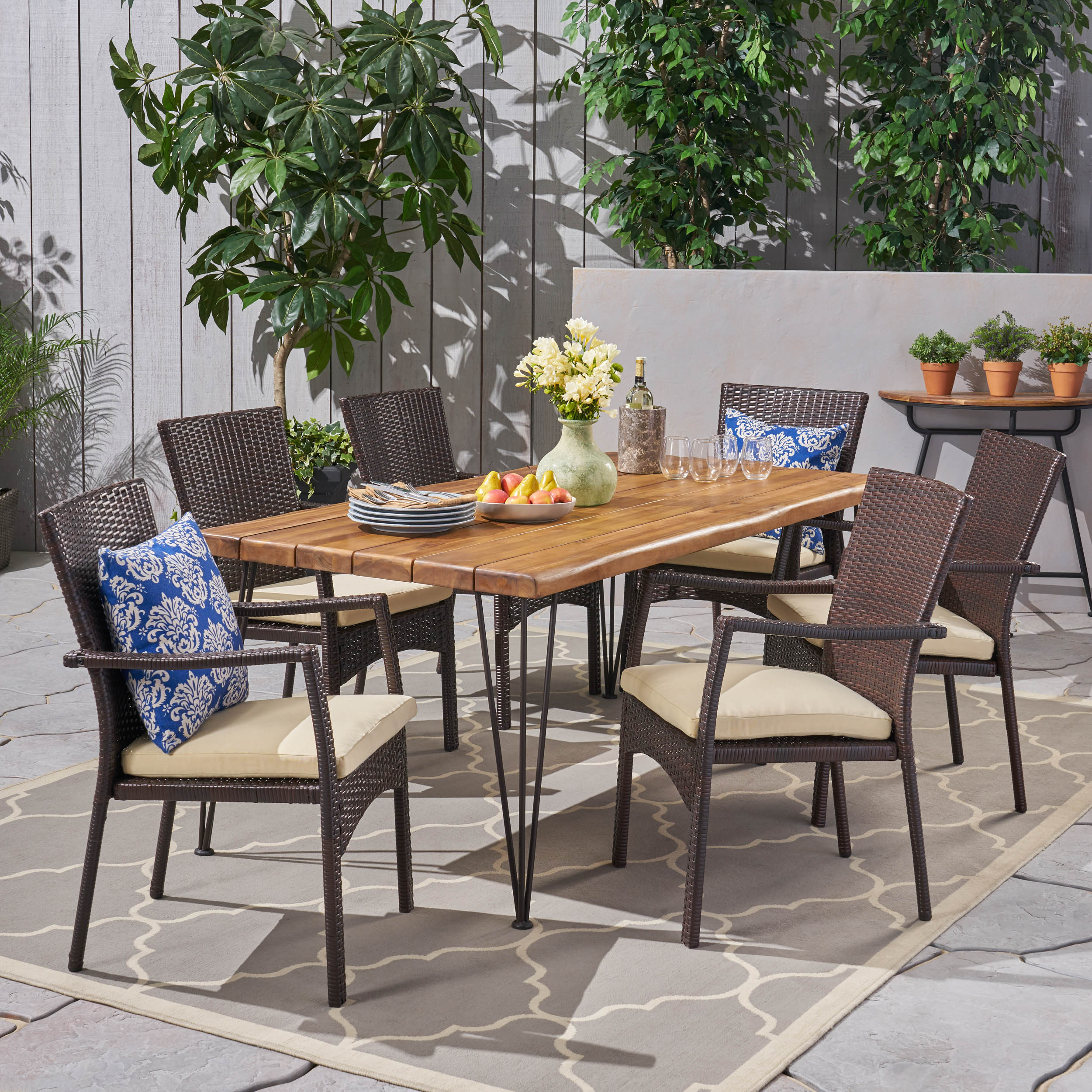 Archie Patio Dining Set - furnishings