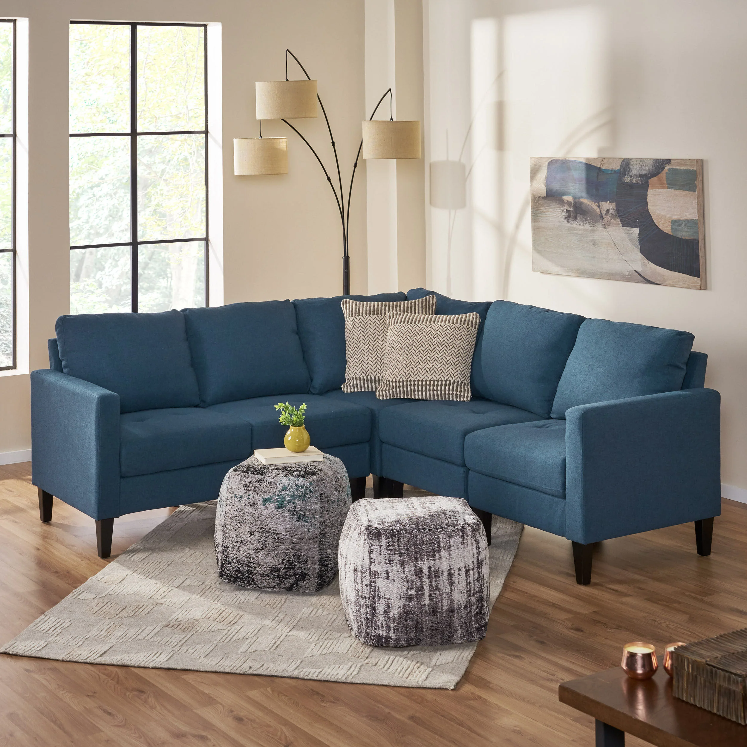 Bridger Fabric Sectional Couch - furnishings