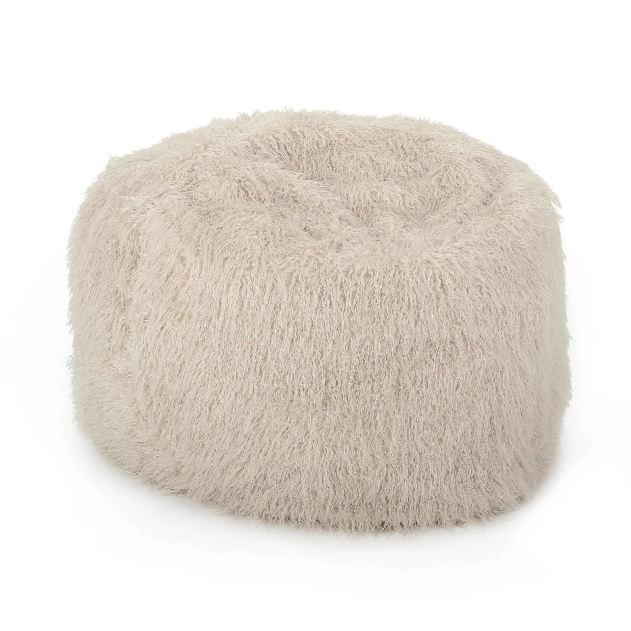 Sae 5 Ft Long Faux Fur Bean Bag - furnishings