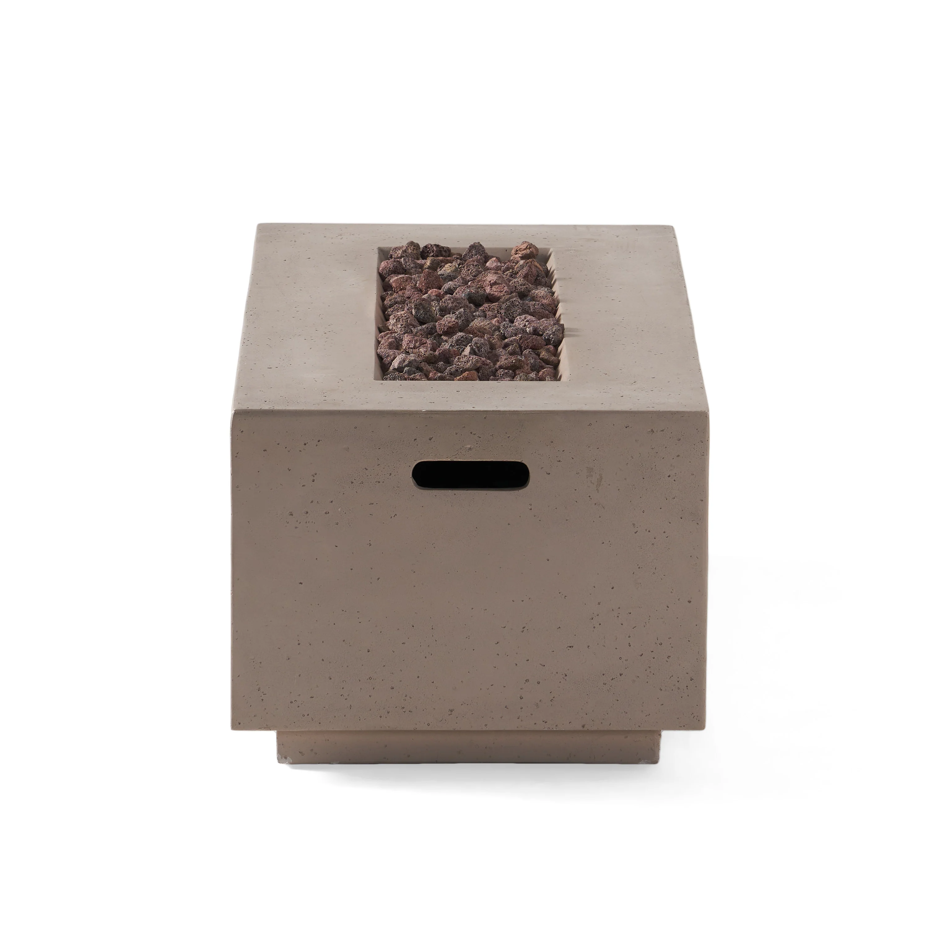 Hearth Outdoor 40,000 BTU Lightweight Concrete Rectangular Fire Pit (No Tank Holder) - furnishings