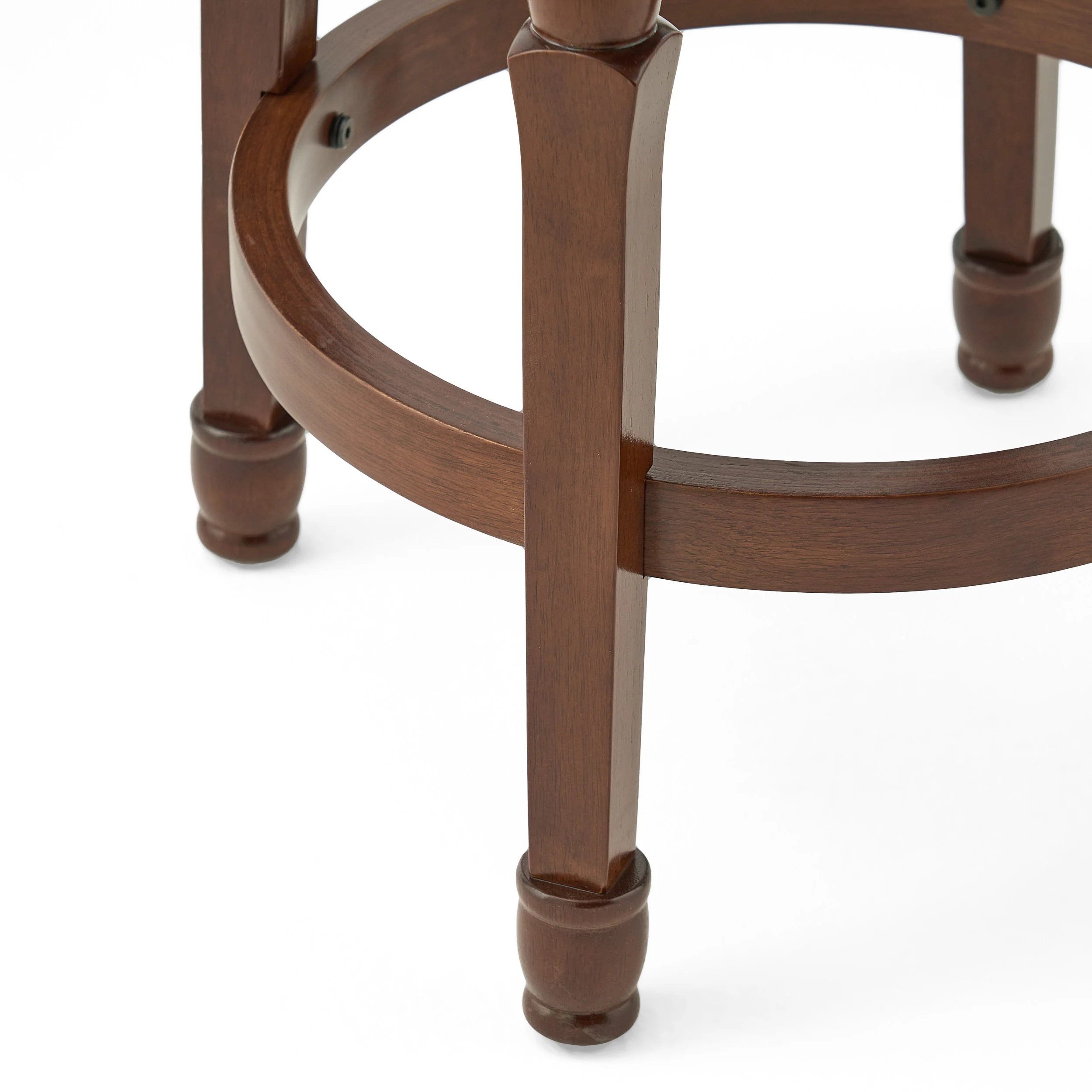 Jaxx Brown Leather Swivel 26-Inch Counter Stool (Set of 2) - furnishings